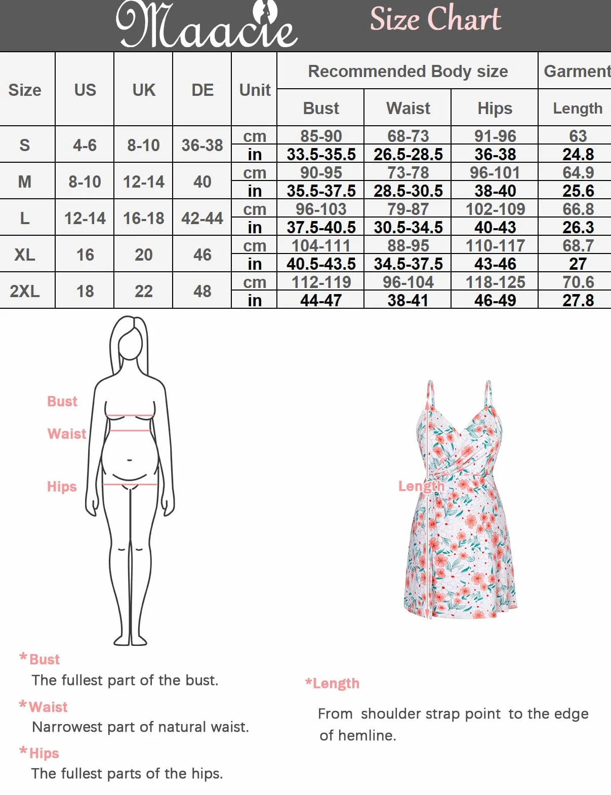 Maacie Maillot de bain de maternité une pièce avec short col en V