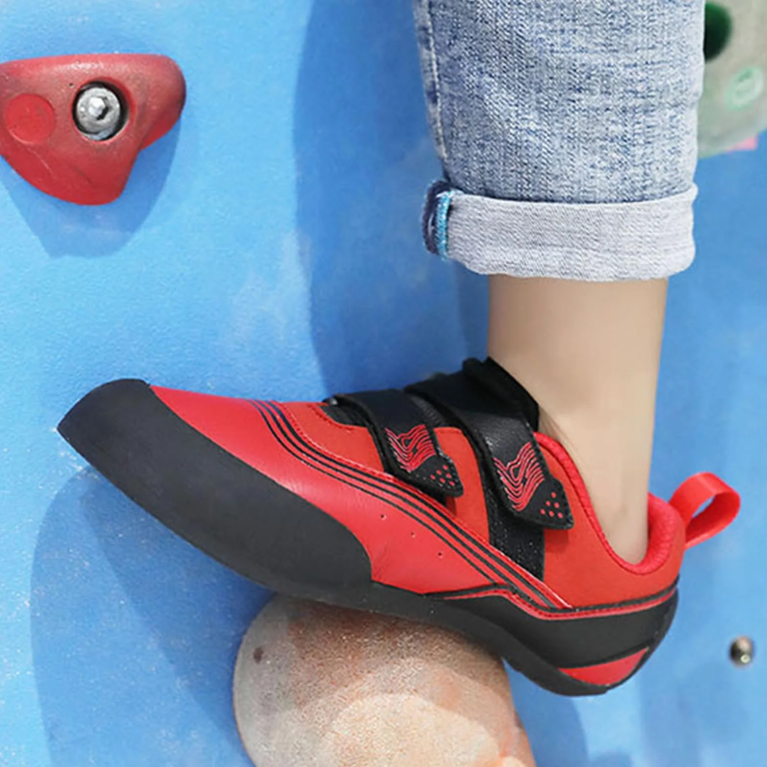 Chausson Escalade Homme Chaussures d'Entraînement Escalade Ados Ajustement Soutien Amorti Débutants