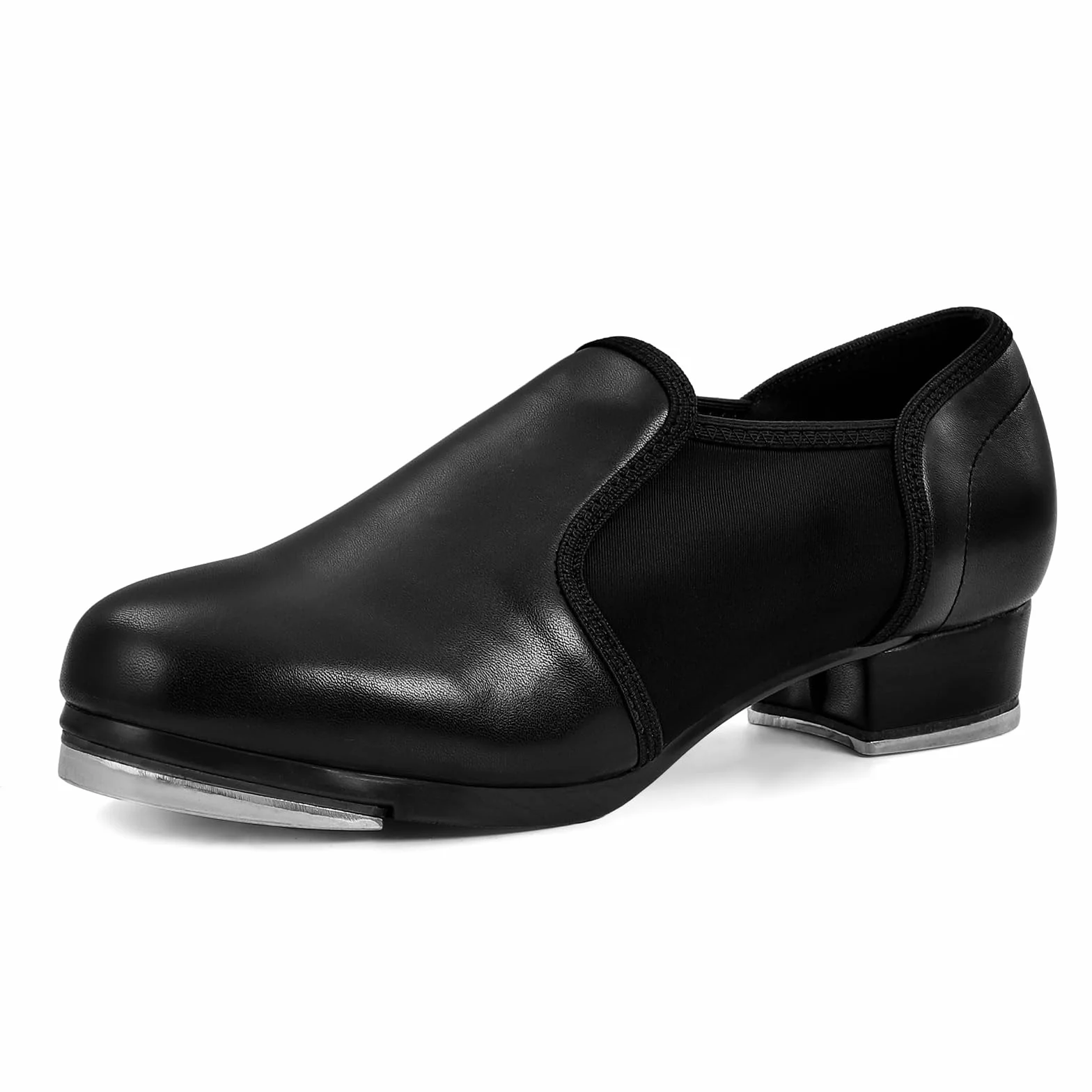 Chaussures de claquettes en cuir noires pour homme adulte
