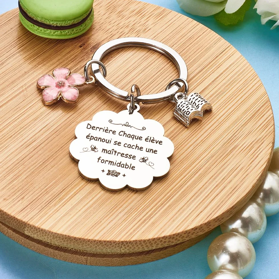 Cadeau Maitresse Porte Clef Noel Fin D'année Original