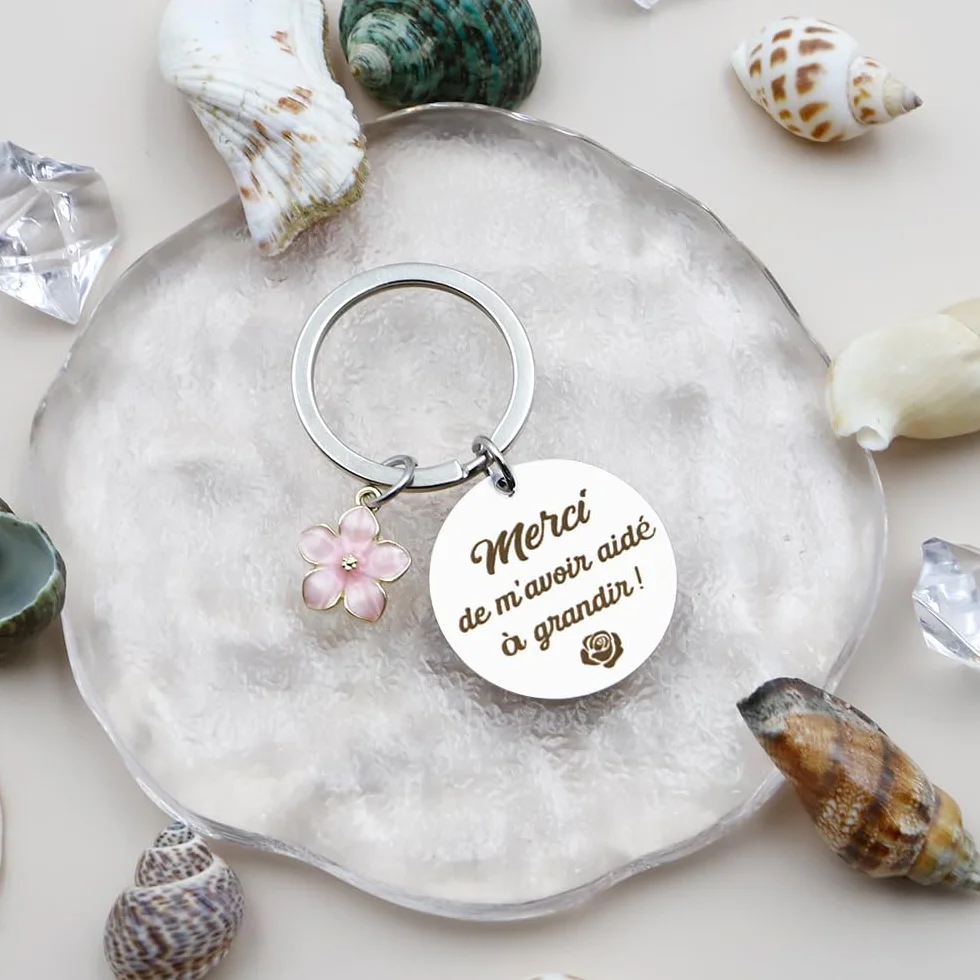 Cadeau Maîtresse d'École Porte Clef ATSEM AESH Professeur Institutrice Maternelle Noel