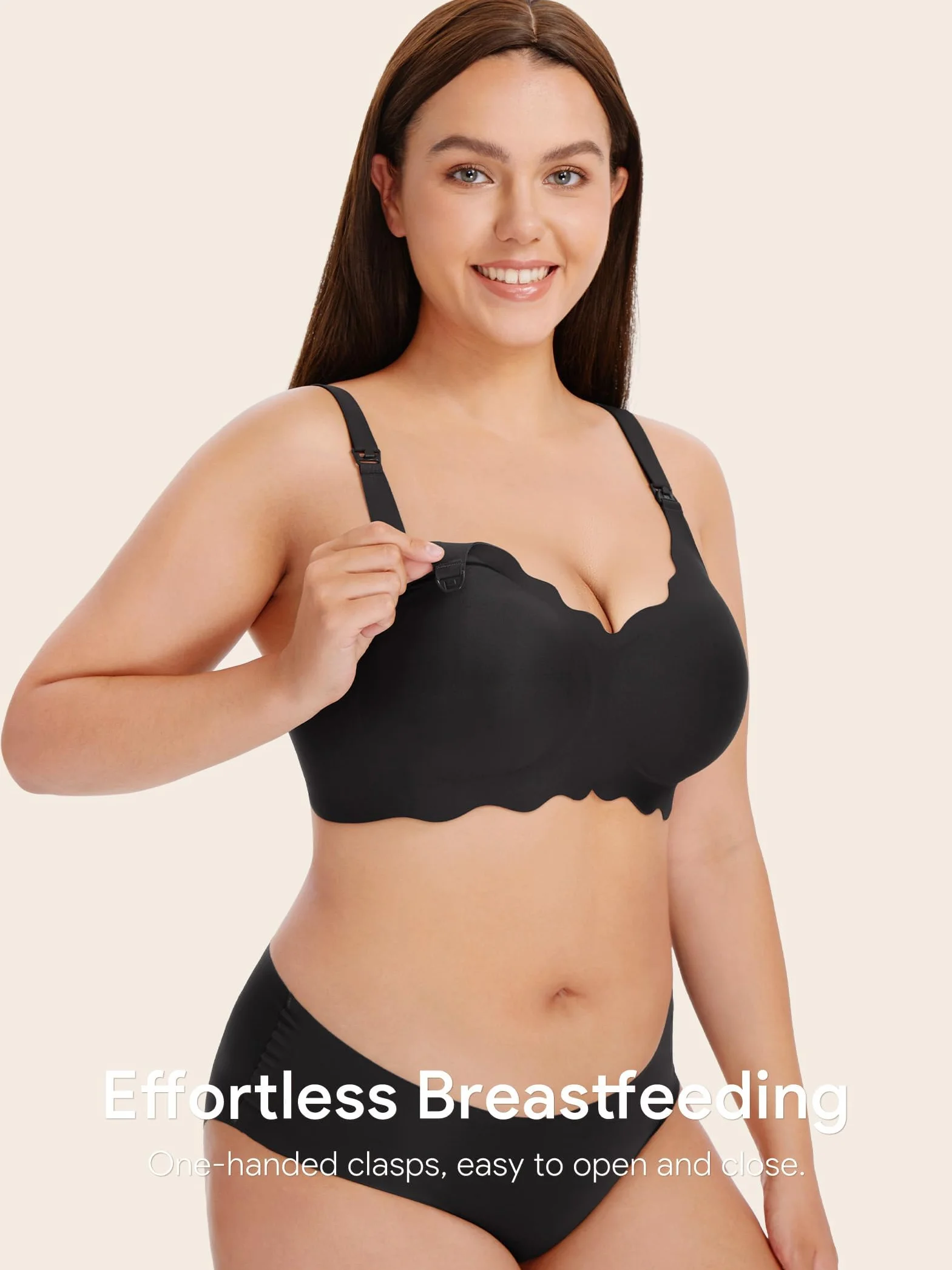 Soutien-Gorge d'allaitement sans Couture Bustier Soyeux pour Femmes