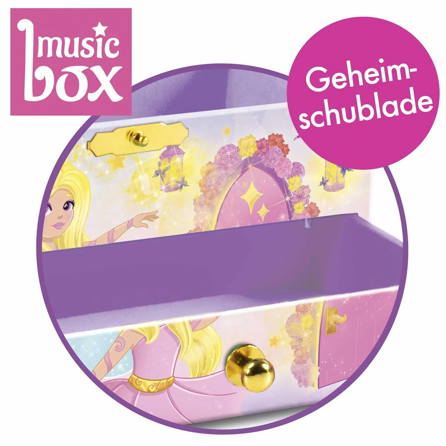CRAZE Boîte à musique FÉE - Boîte à Bijoux musicale Fille avec Figurine Fée