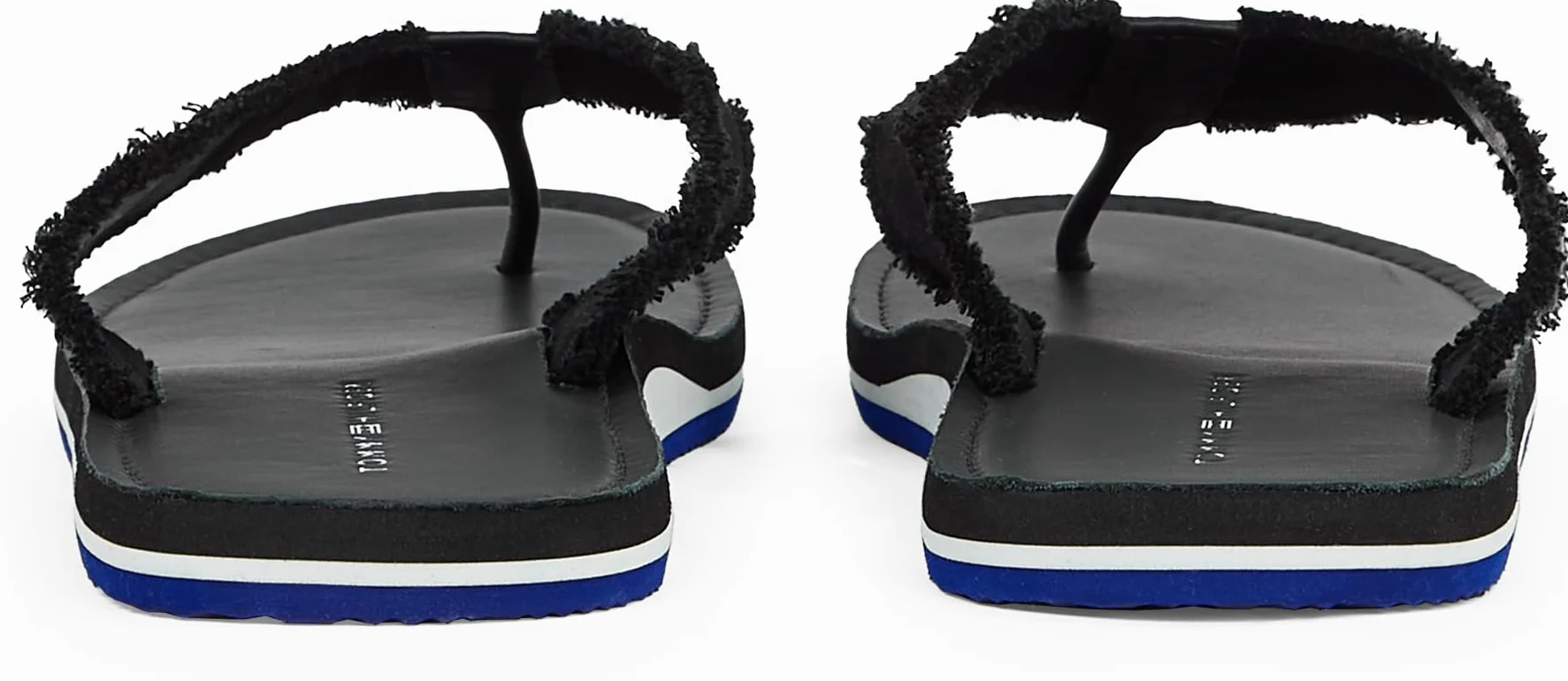 Tommy Hilfiger Tongs Homme Leather Beach Sandal avec Franges