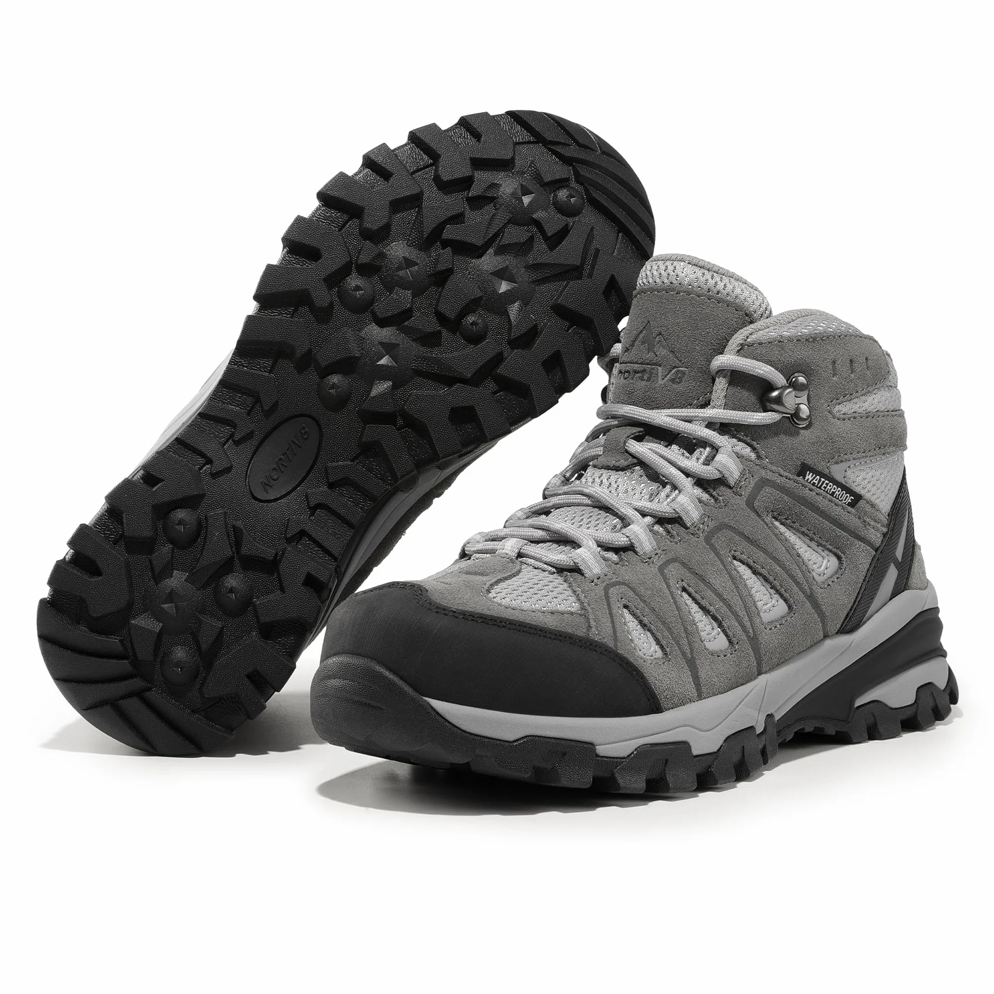 NORTIV 8 Chaussures de Randonnée Imperméables Femmes Bottes de Montagne Antidérapantes