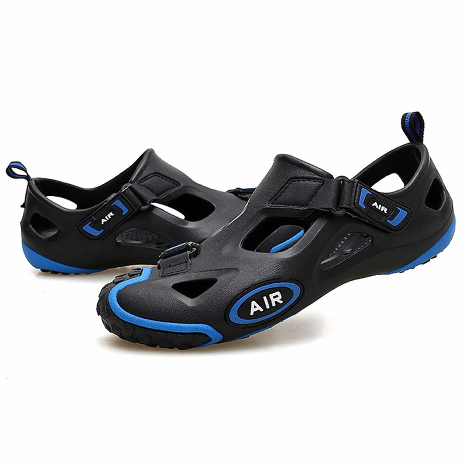 Sandales de Cyclisme Unisexes pour Hommes et Femmes, Blue-42