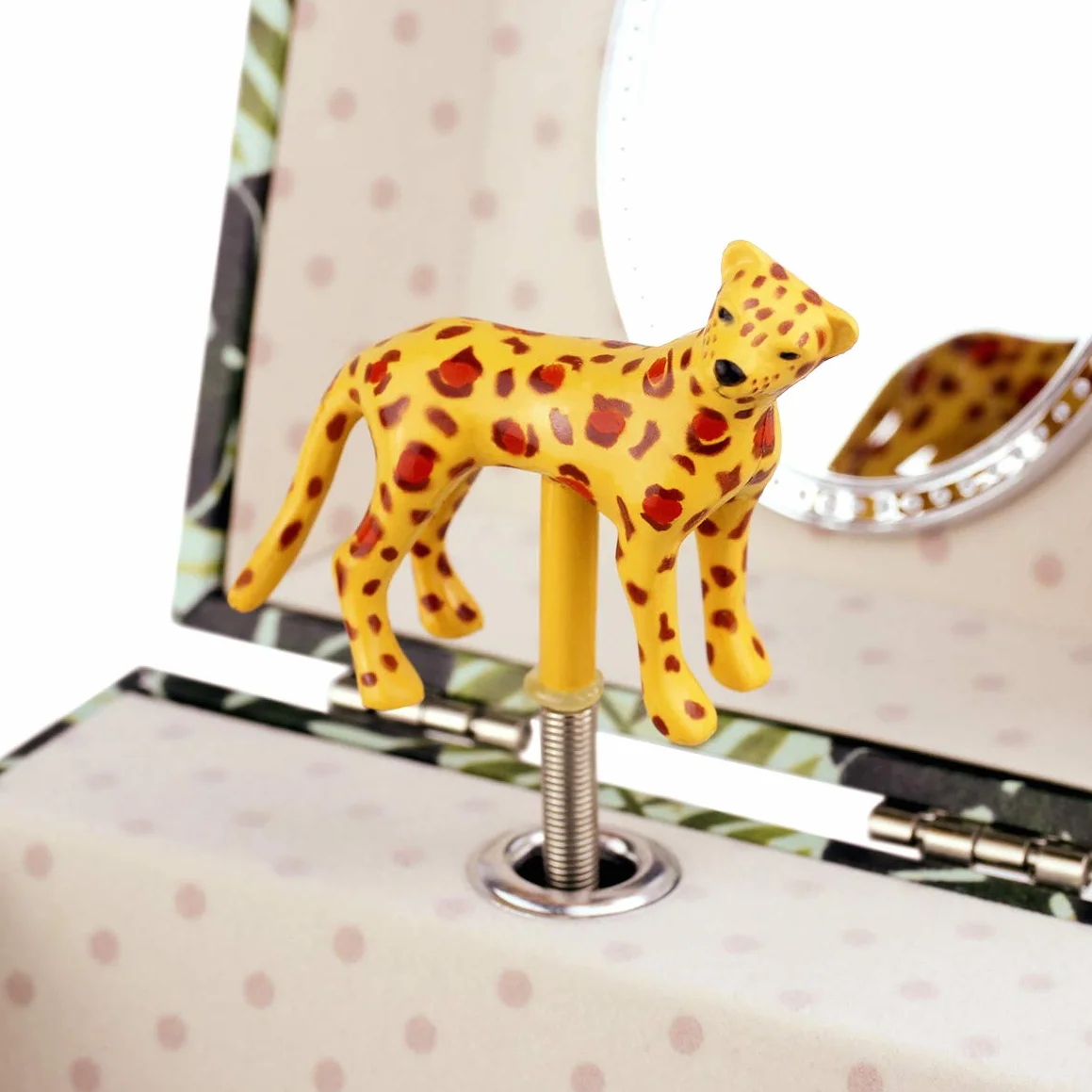 TROUSSELIER Boite à Bijoux Enfant avec Musique Thème Savane Cadeau Bapteme Naissance