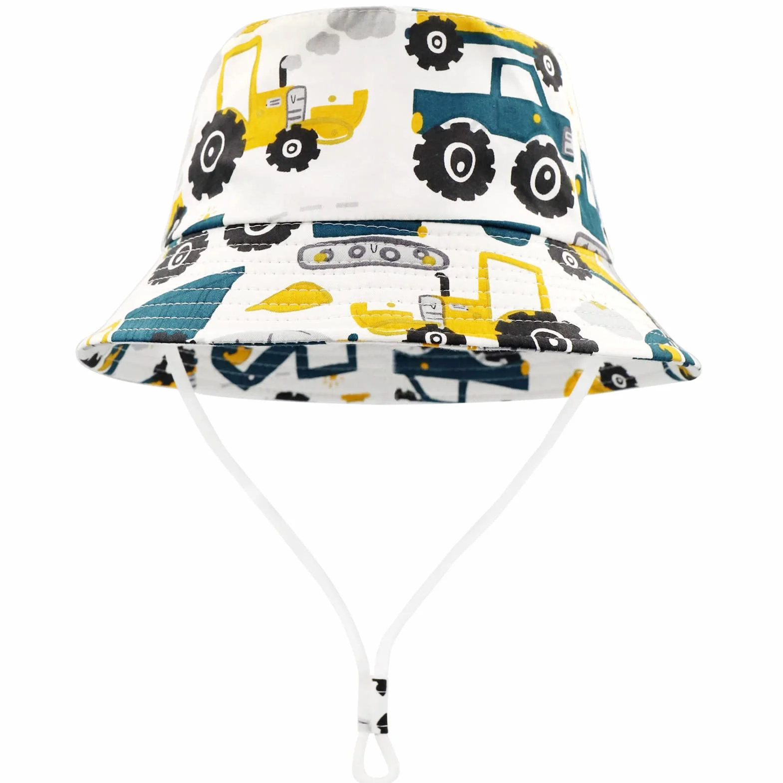 Chapeau de Soleil Enfant Coton Bord Large Chapeau Bob Été 1-8 Ans