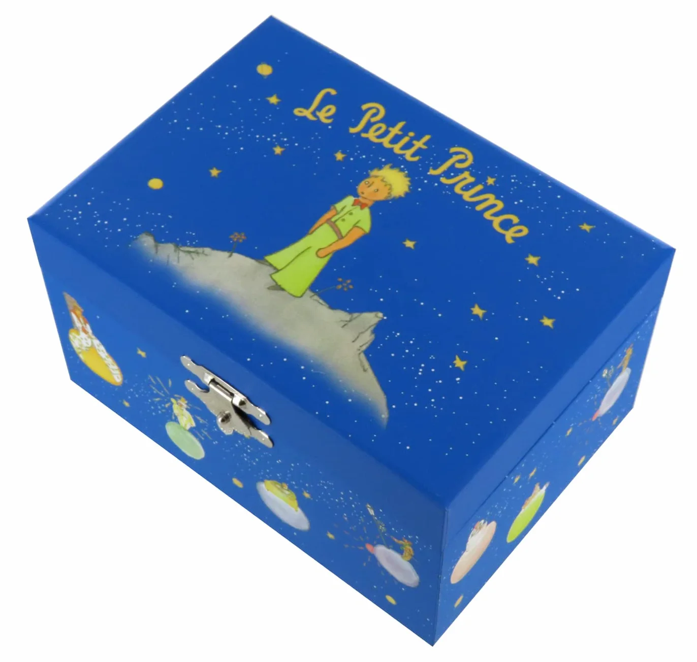 Boîte à musique Trousselier en bois Le Petit Prince Saint-Exupéry renard tournant Valse d'Amélie Poulain