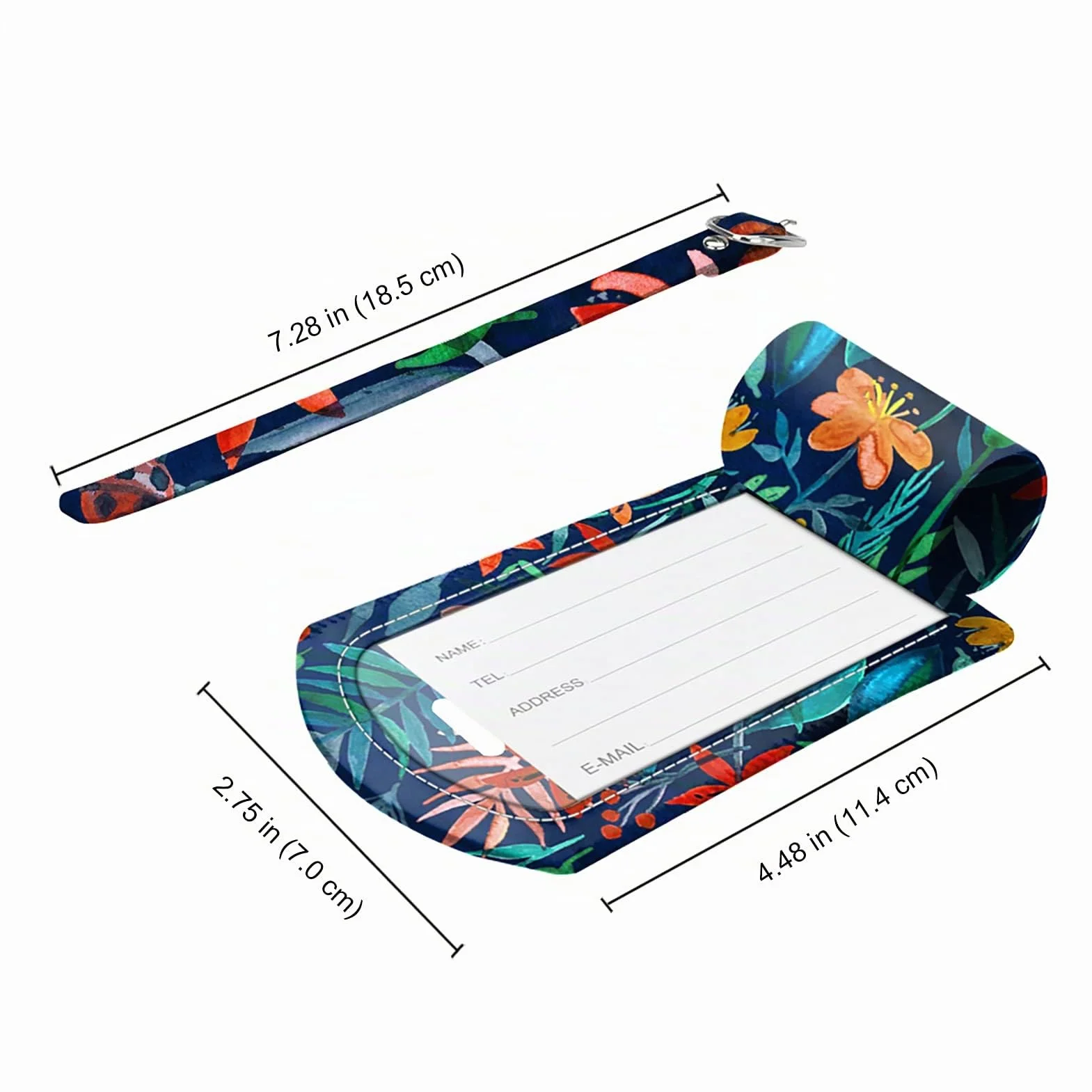 FINTIE Étiquettes à Bagages Lot 2, Porte-étiquettes pour Valise, Accessoires Voyage