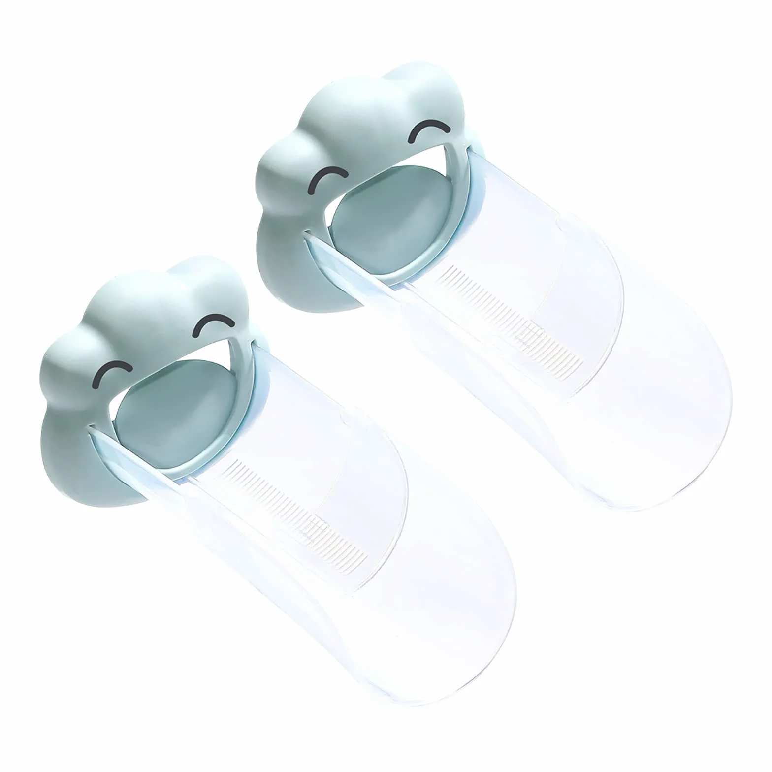 Rallonge de robinet pour enfants en forme de nuage de dessin animé, 2 pièces, bleu clair