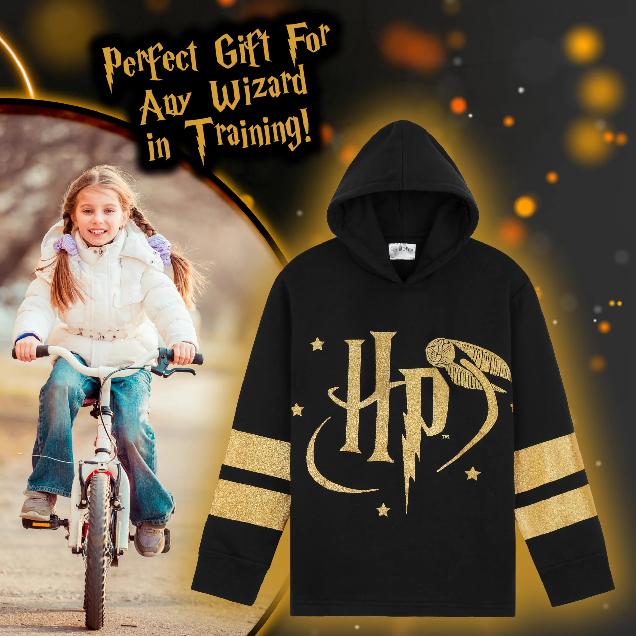 Harry Potter Sweat à Capuche Filles Doux Confortable