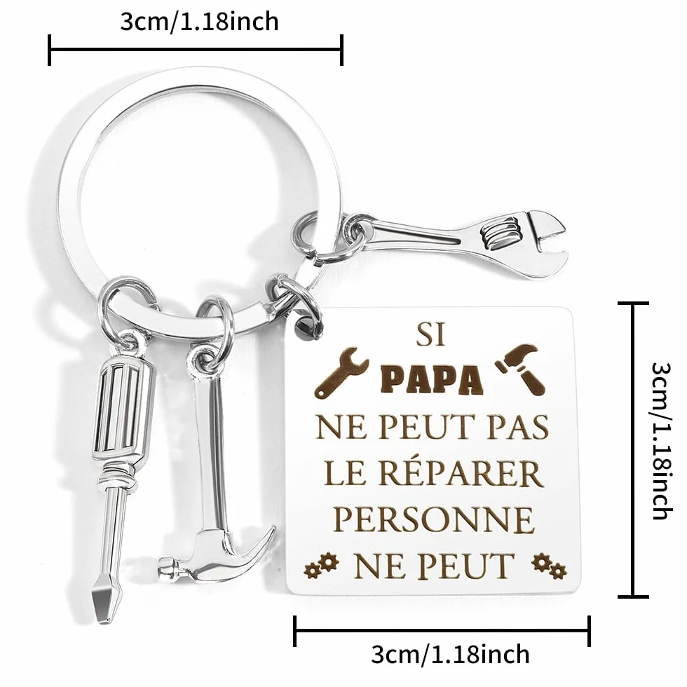 Papa Porte Clef Original Cadeau Fete des Peres Noel Anniversaire