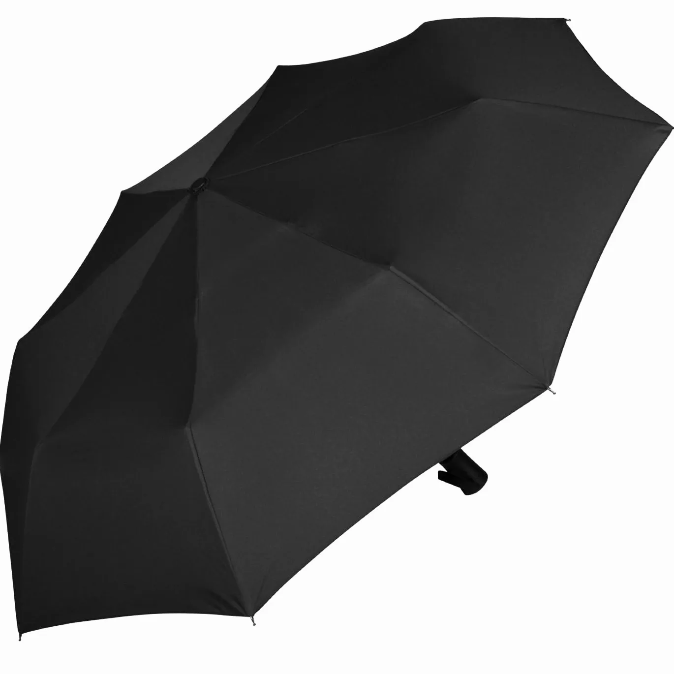 Doppler Parapluie pliant – Ouverture et Fermeture Automatiques – Testé en soufflerie à 120 km/h – 8 baleines en fibre de verre – Voyage Accessoires – Toile de 98 cm – Noir