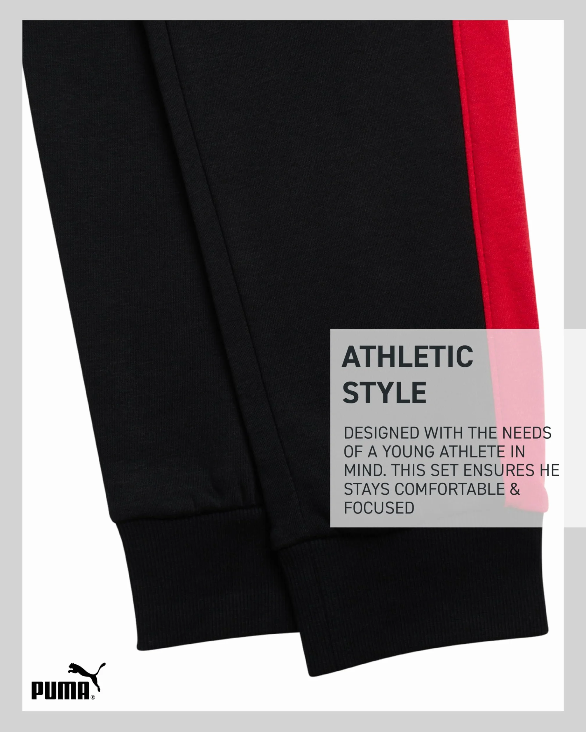 PUMA Ensemble survêtement 2 pièces polaire sweat capuche jogging jeunes enfants 8-16 ans
