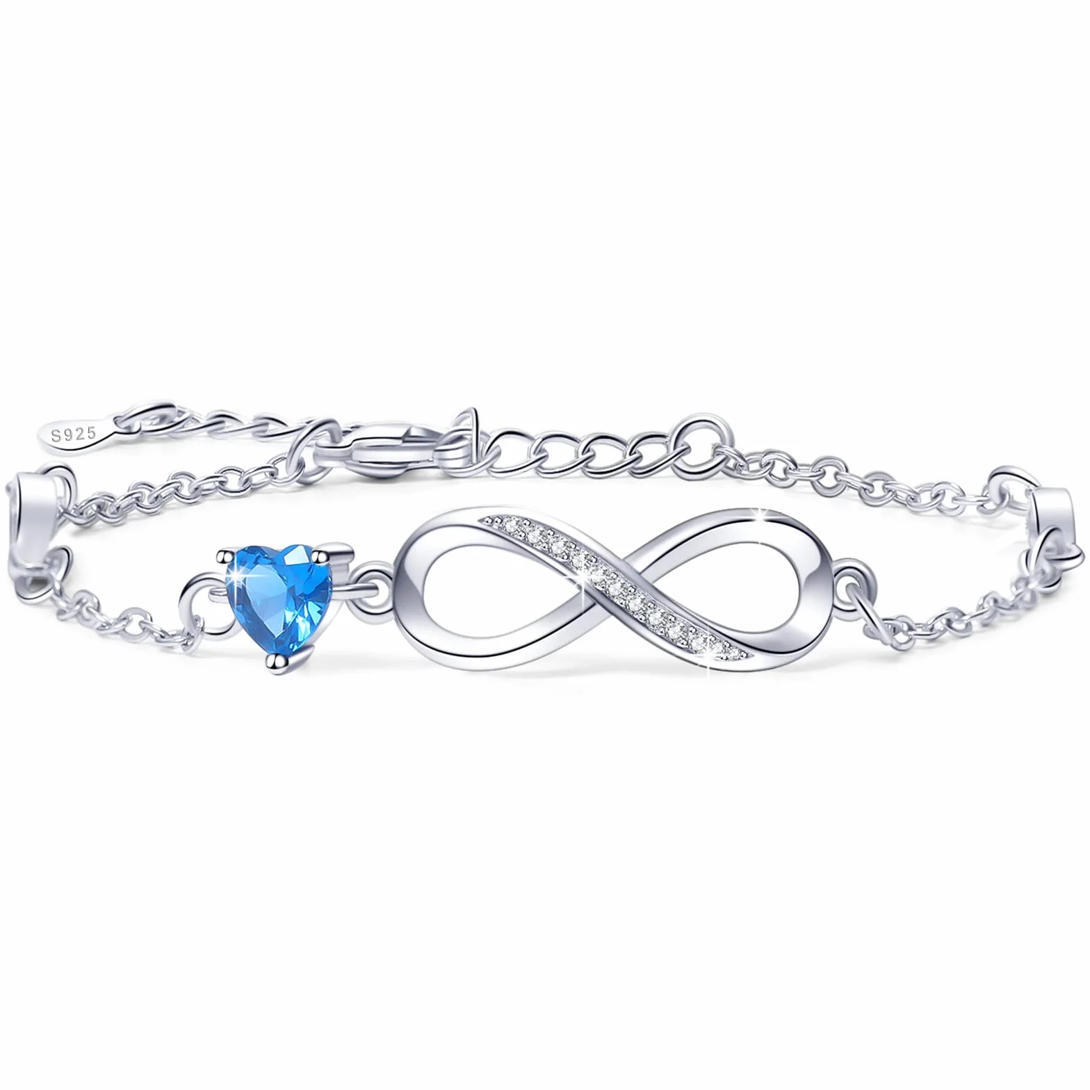Bracelet Argent 925 Femme Cadeau Maman Fete des Meres Anniversaire