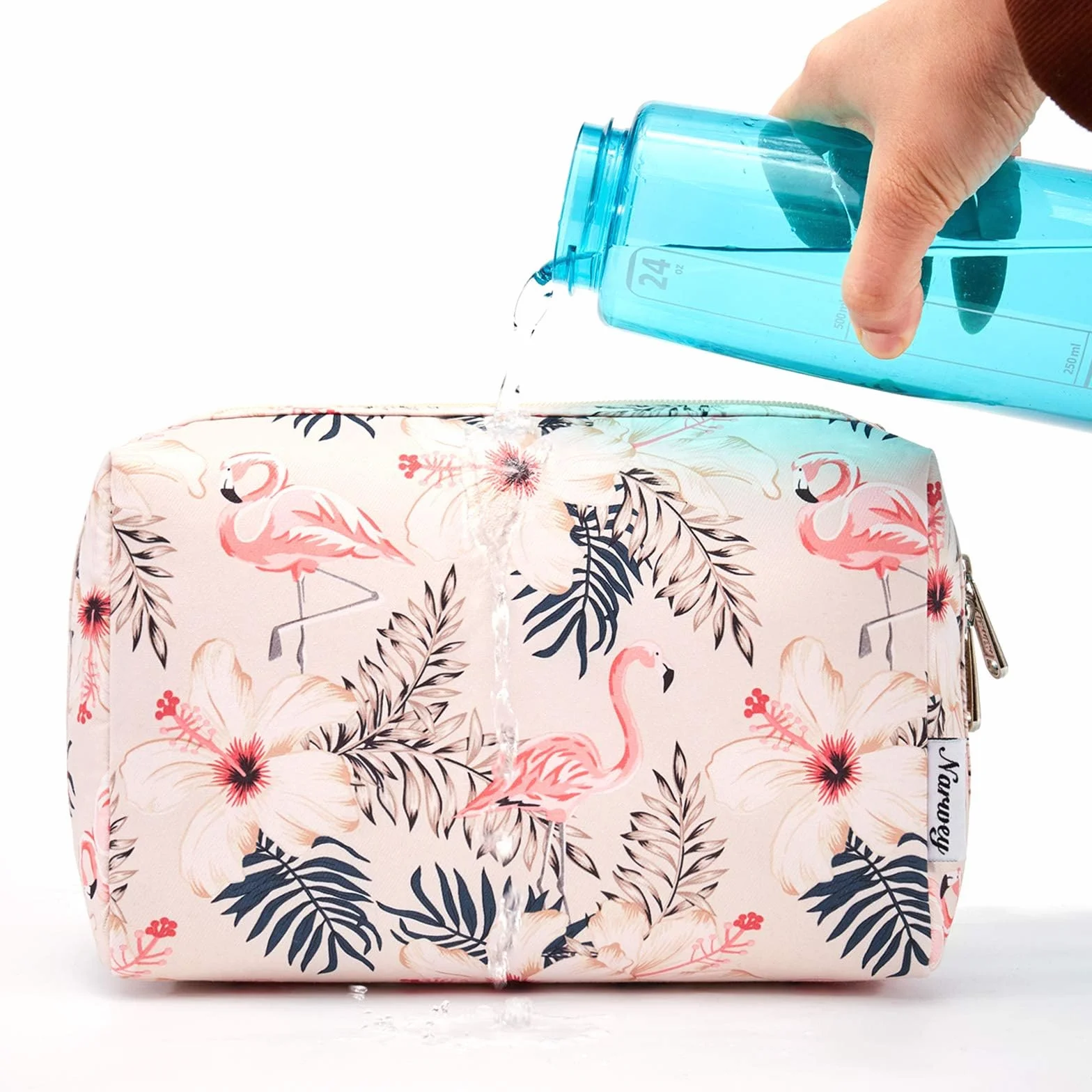 Narwey Trousse de Toilette de Voyage Grande Organisateur Maquillage Femmes