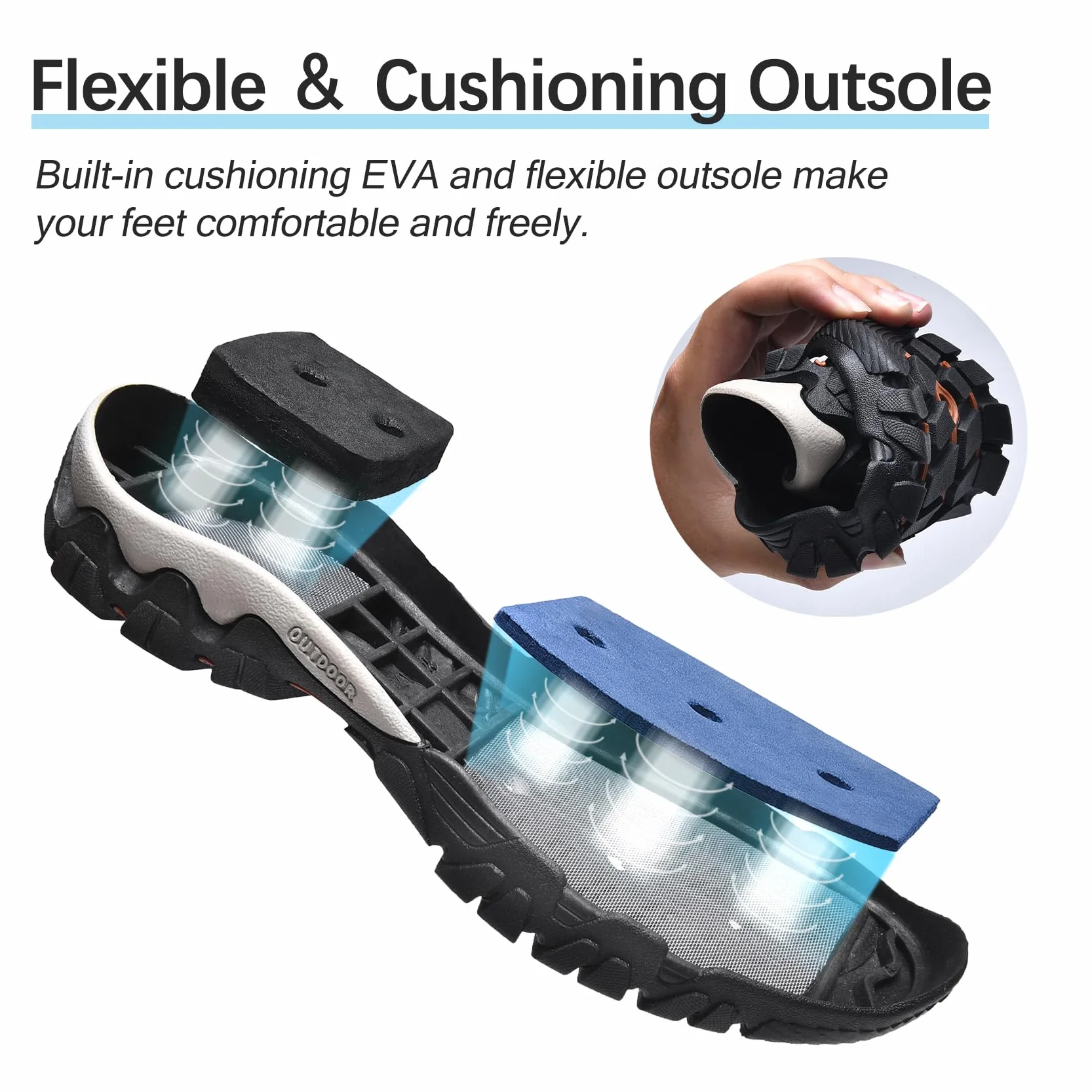 Chaussures d'Eau Hommes Aquatiques Plage Natation Séchage Rapide