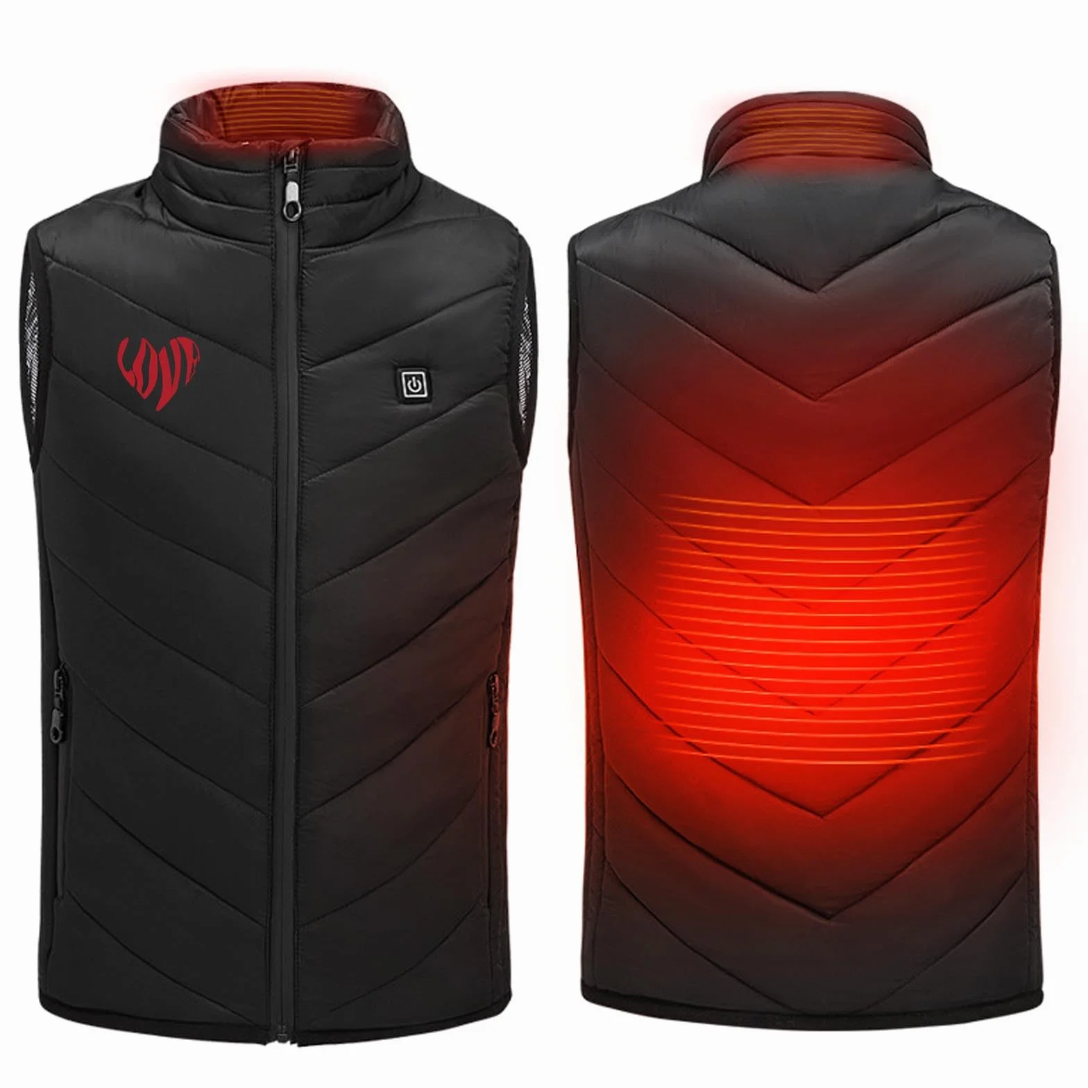 USB Gilet Chauffant Enfants Garçons Filles Veste Chauffante avec Plusieurs Zones de Chauffage