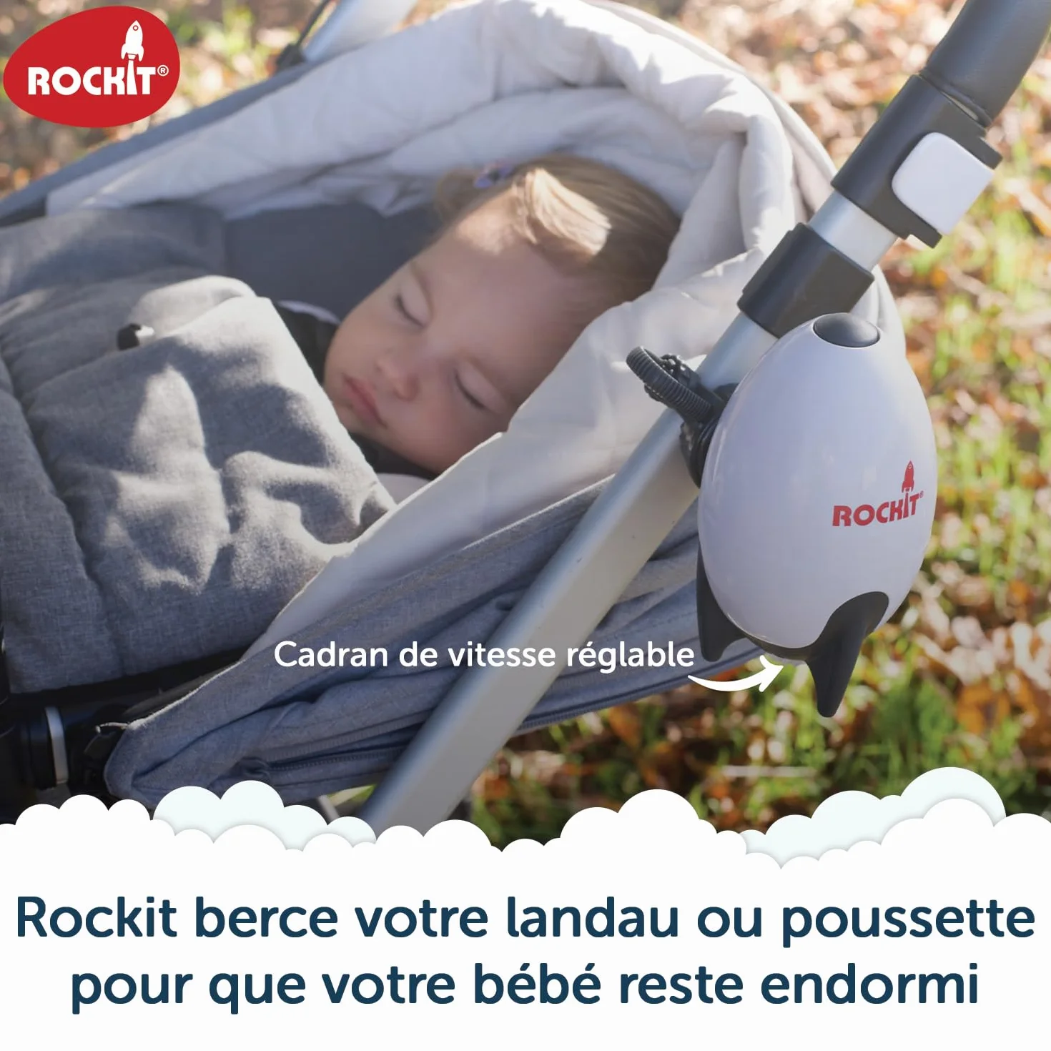 Berceur Rockit Rechargeable pour Poussette et Landau