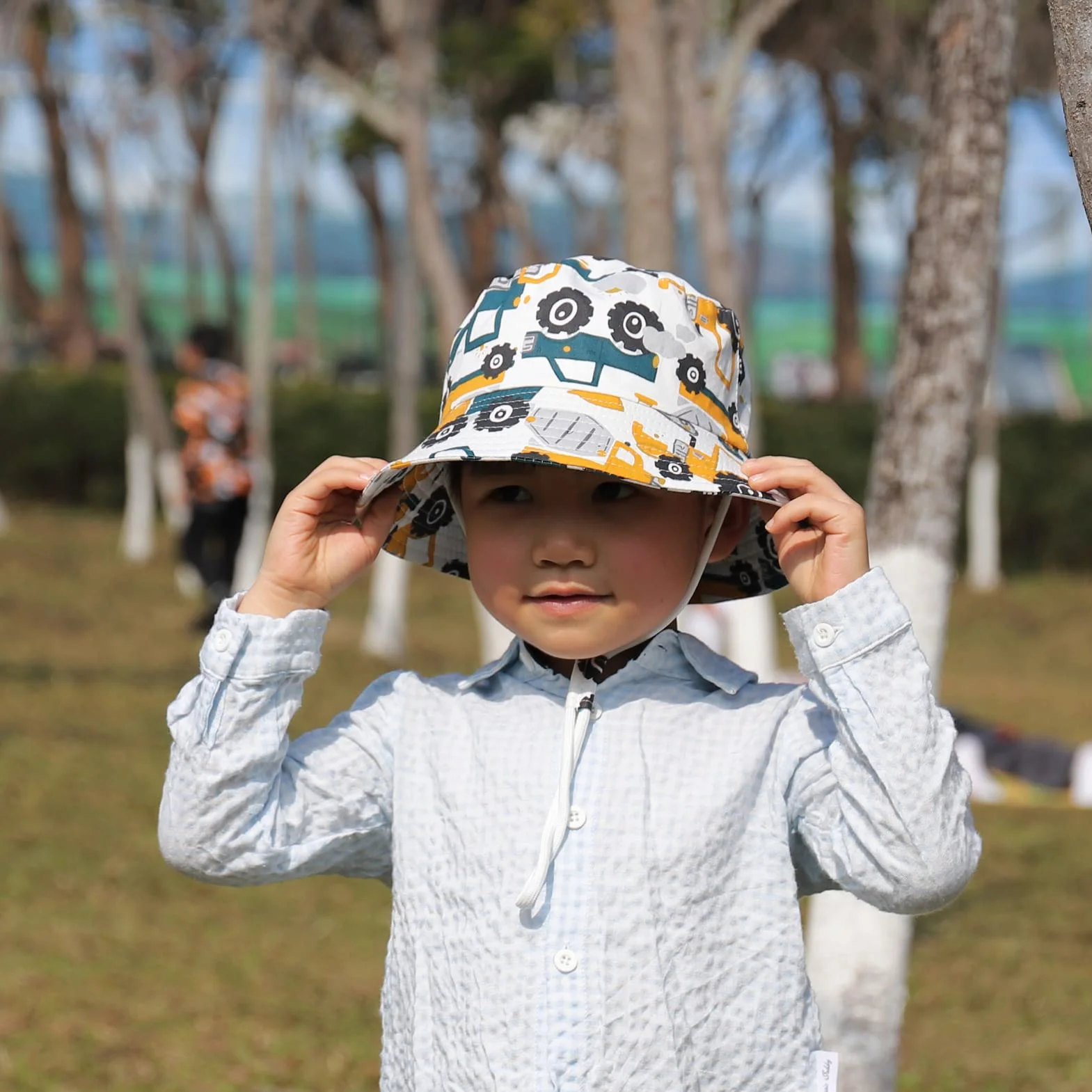 Chapeau de Soleil Enfant Coton Bord Large Chapeau Bob Été 1-8 Ans