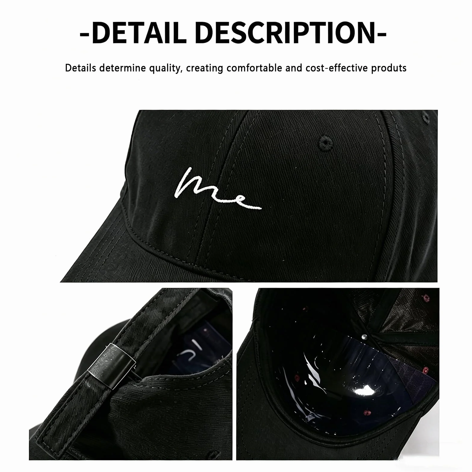 Casquette de Baseball Femme Protection UV Ajustable Respirante Taille Unique