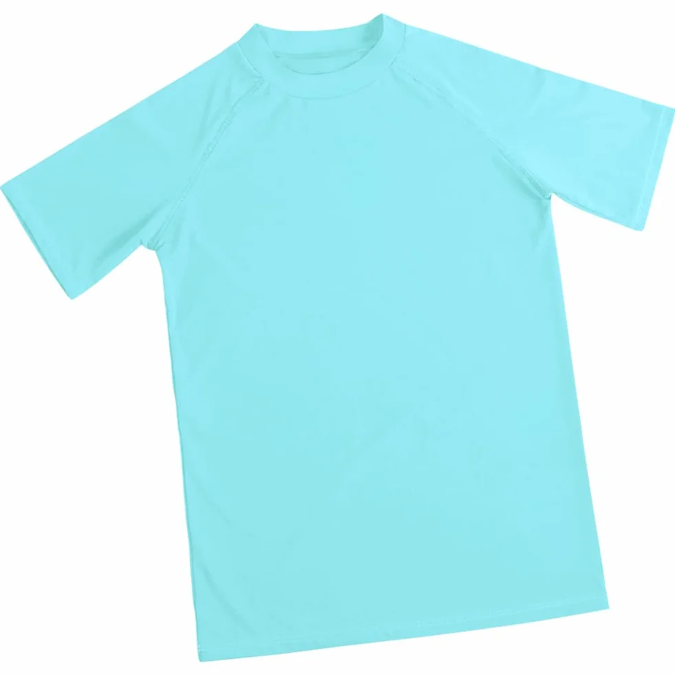 Maillot de Bain Enfant Anti-UV Manches Courtes Rashguard Garçon Séchage Rapide 5-10 Ans