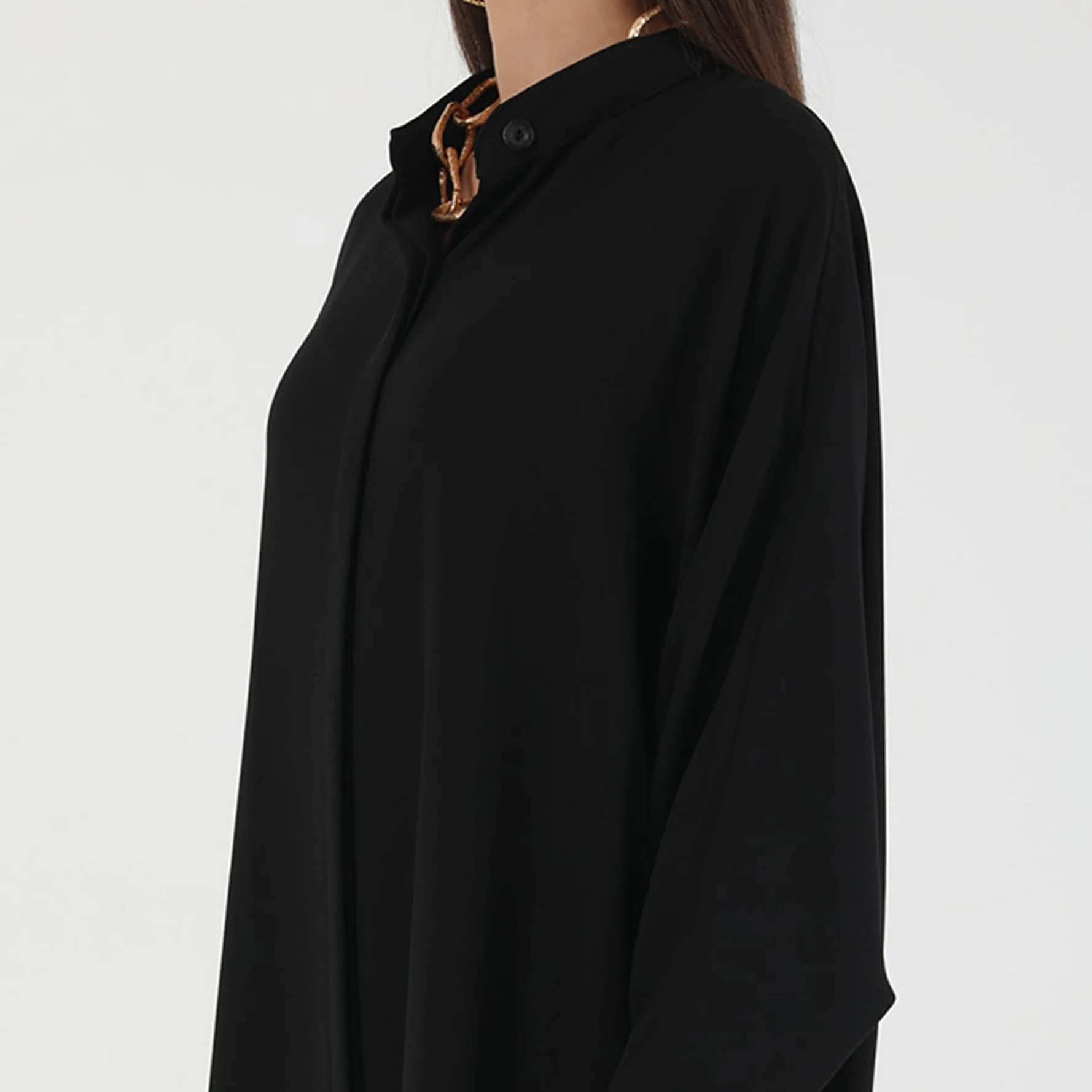 Jilbab pour Femmes, Robe de Prière Musulmane à Manches Longues, Ample 56.7 Pouces