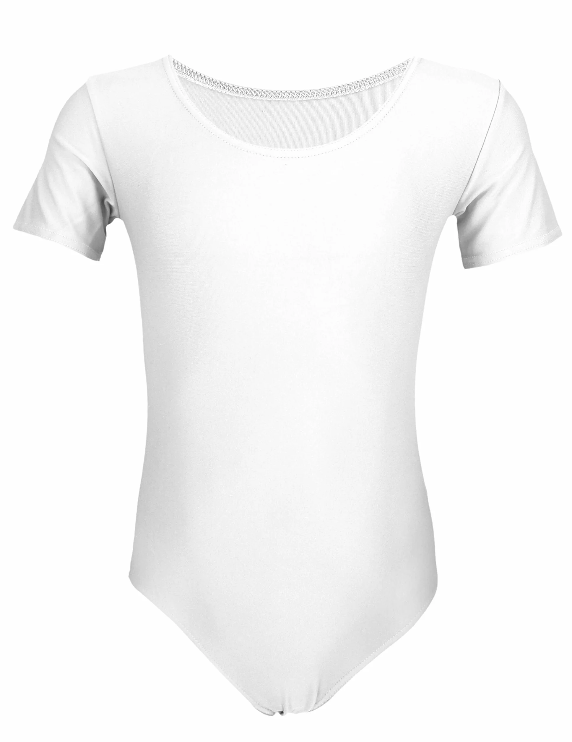 Aquarti Justaucorps de Danse Gymnastique Ballet Filles Manches Courtes