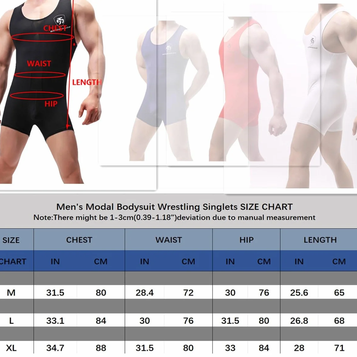 Combinaison monobloc en coton modal homme sous-vêtement sport maillot de corps
