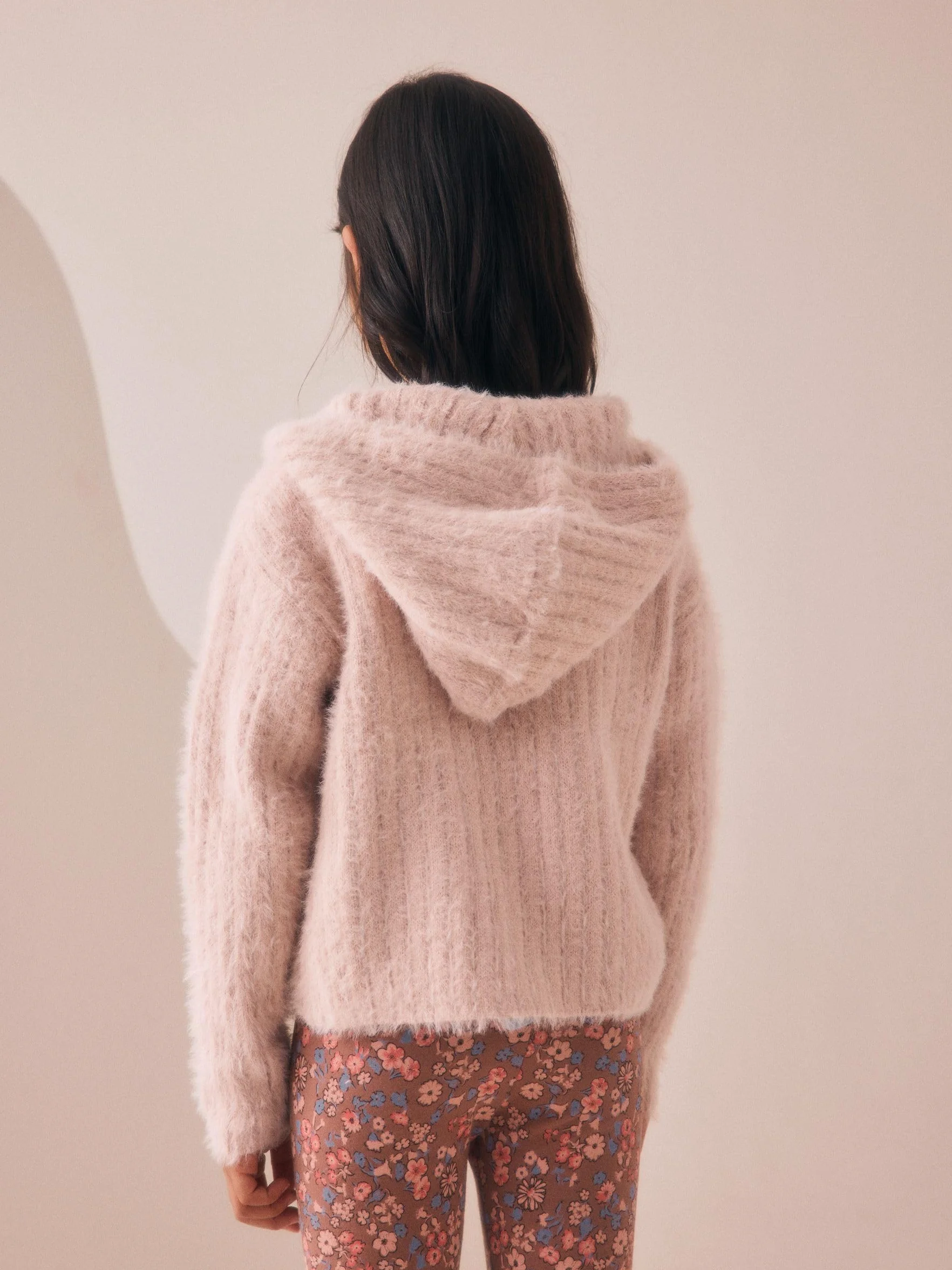 NEXT Fille Sweat à Capuche Duveteux Zippé
