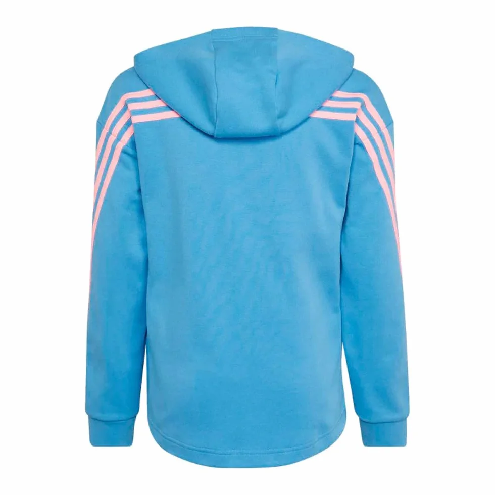 Adidas Veste Zippée Turquoise Fille