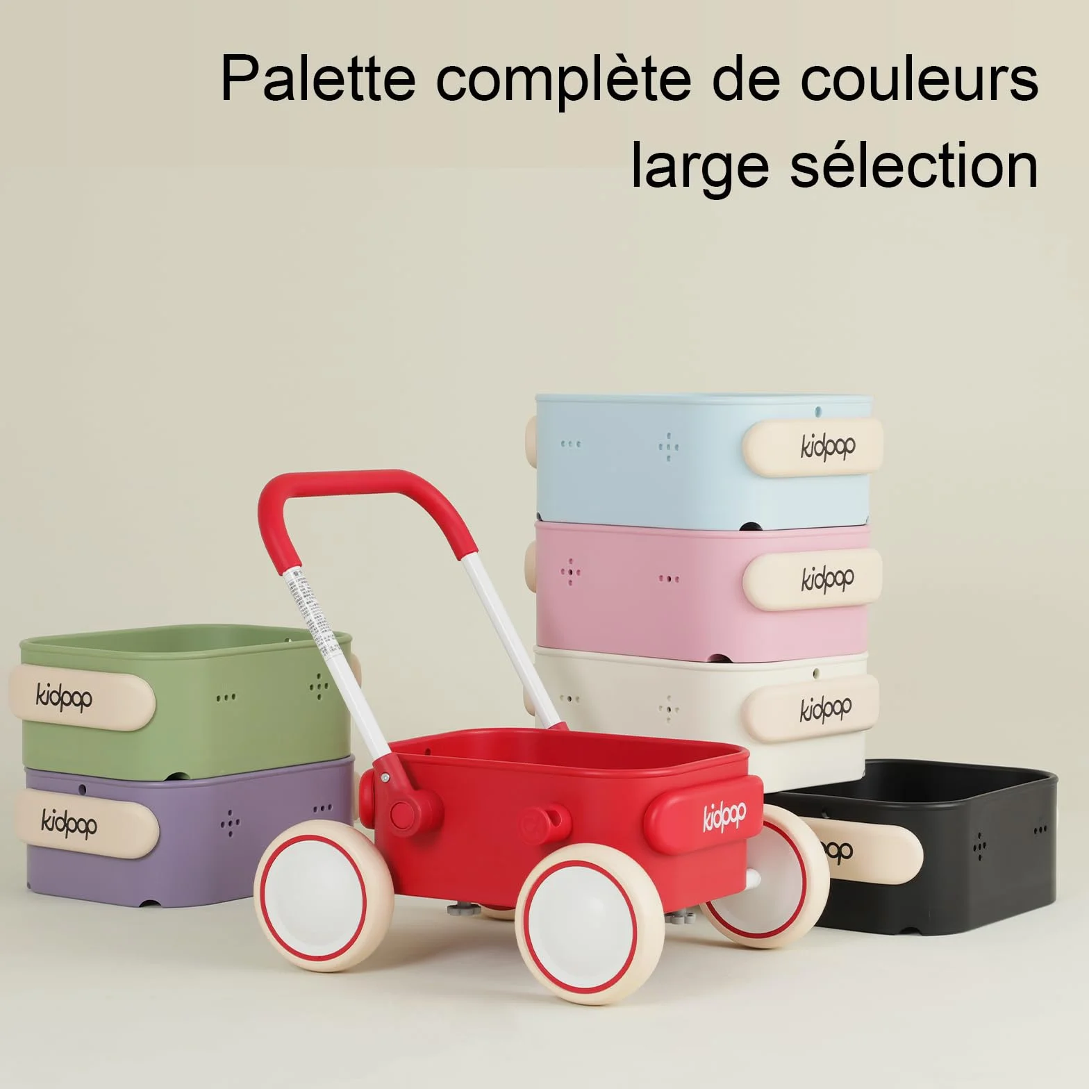 Kidpop PULA trotteur bébé chariot de marche Vert 7 mois à 4 ans 15 kg