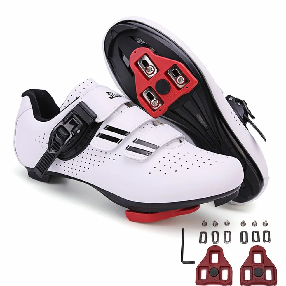 Mateju Chaussures de Cyclisme Route Respirantes SPD-SL Delta Cleats Homme Femme Indoor Outdoor