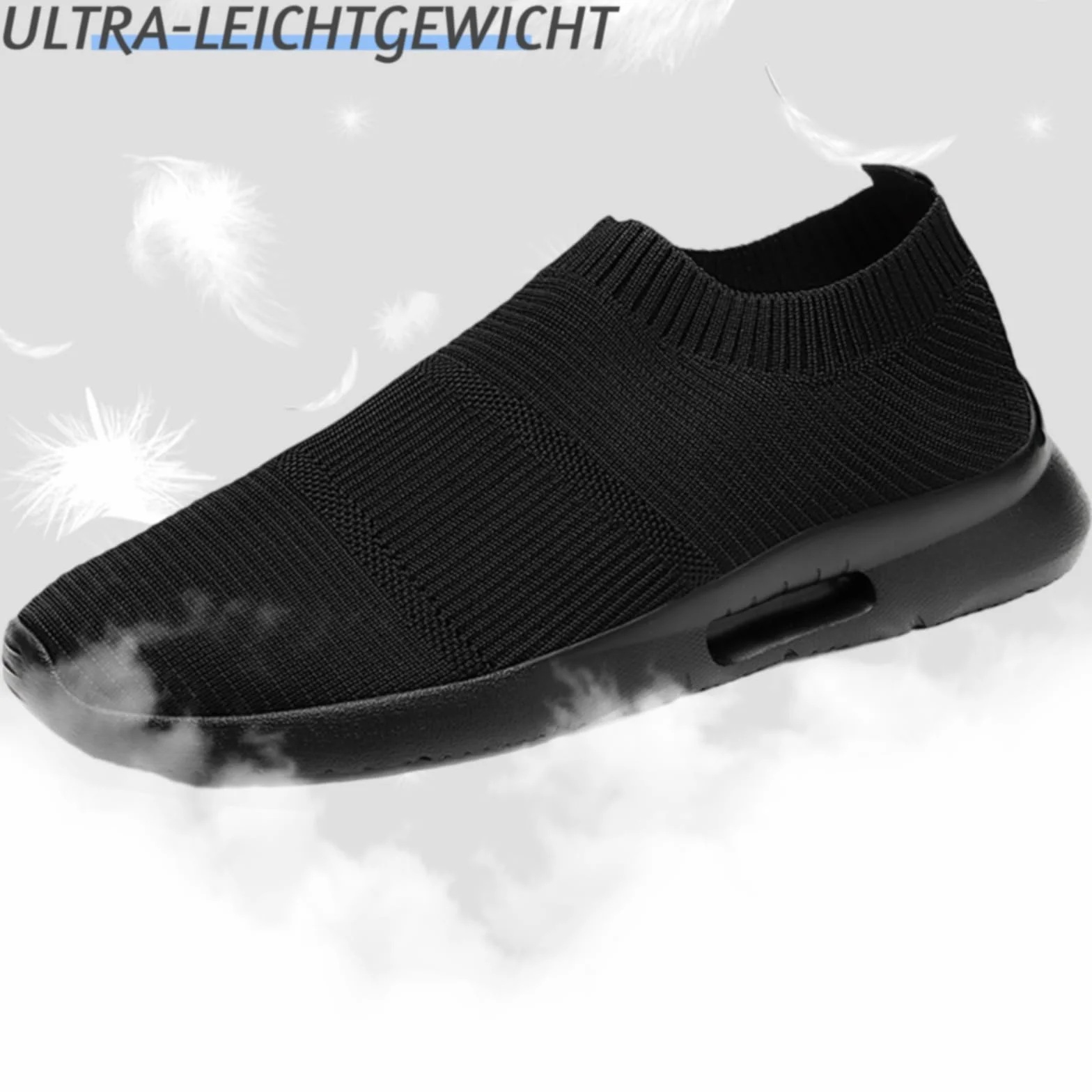 Hommes Chaussures Slip on Sneakers sans Lacets De Course Sport Casual Respirantes Légères Outdoor Fitness Gym