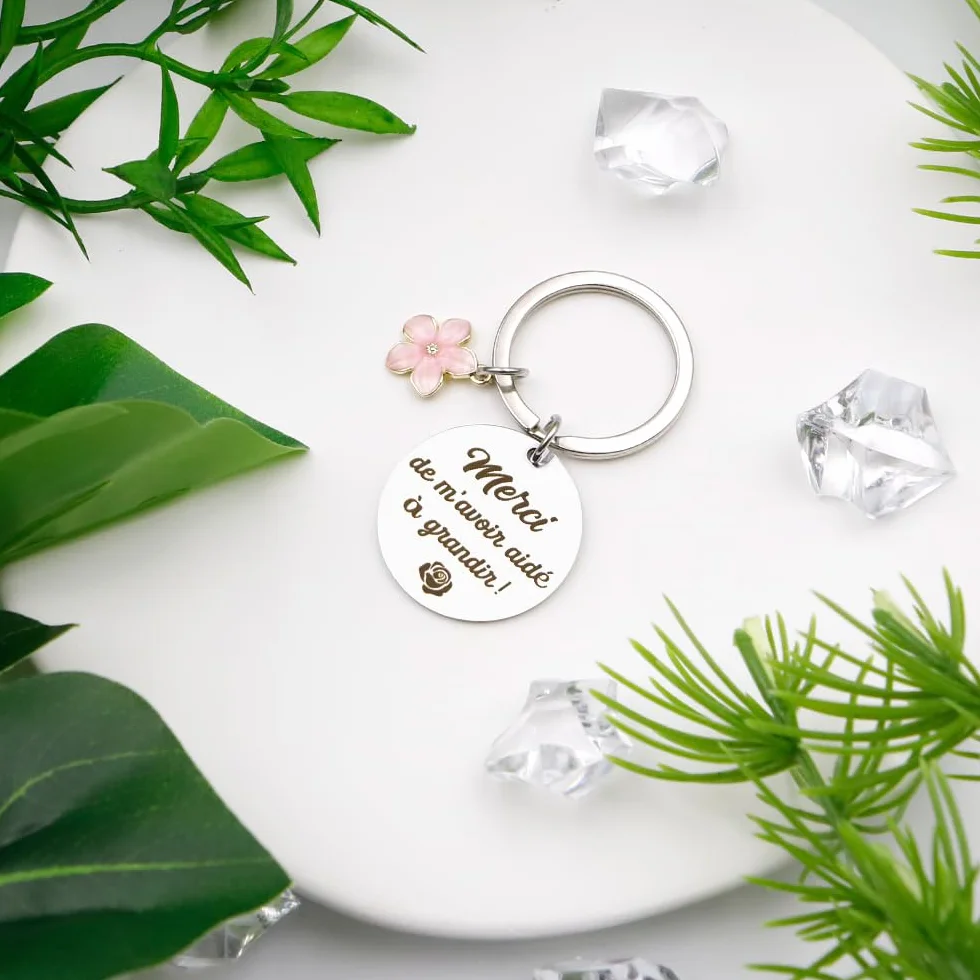 Cadeau Maîtresse d'École Porte Clef ATSEM AESH Professeur Institutrice Maternelle Noel