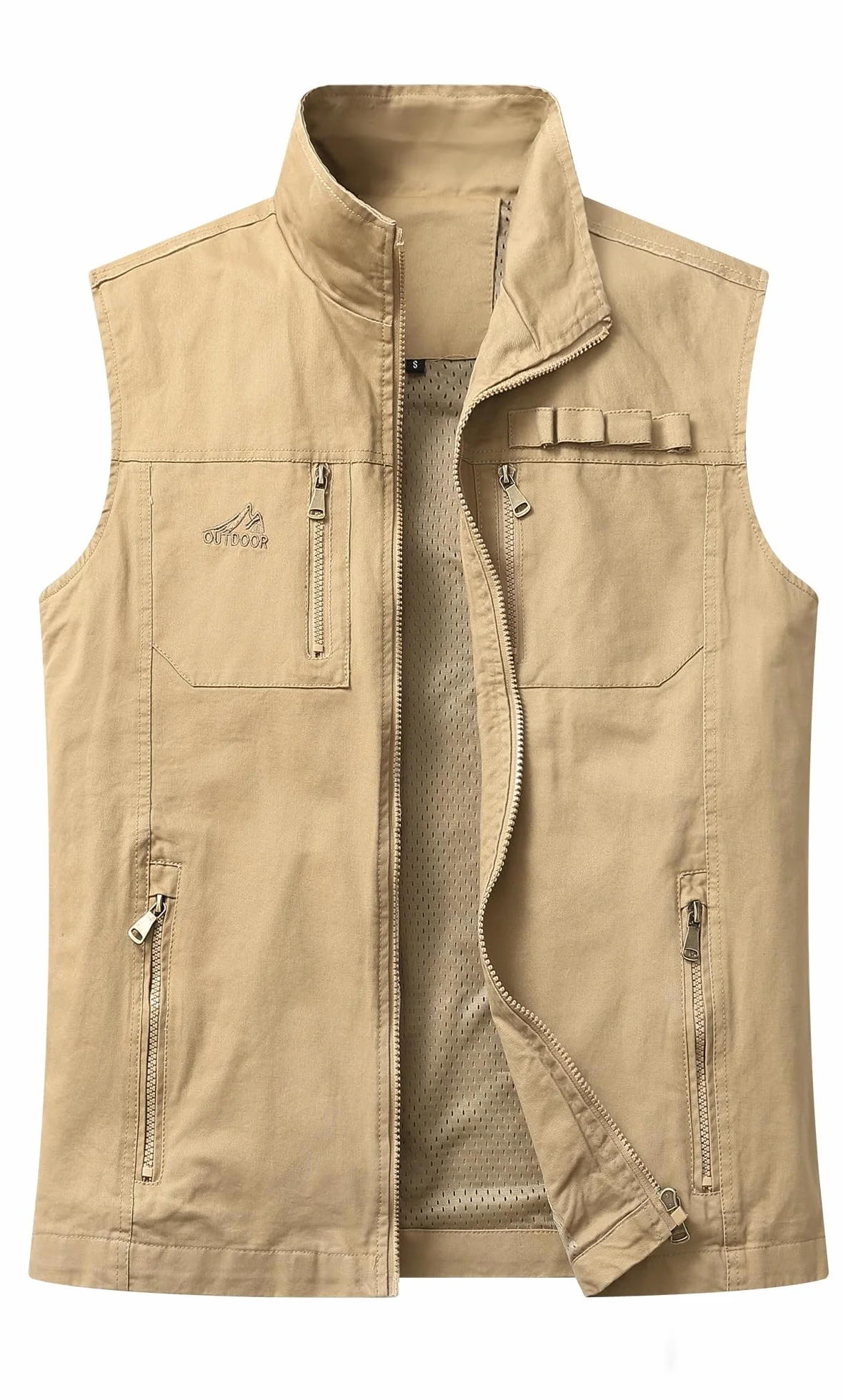 Homme Gilet de Pêche Plein Air Léger Respirant Veste Sans Manches Chasse Camping Vintage