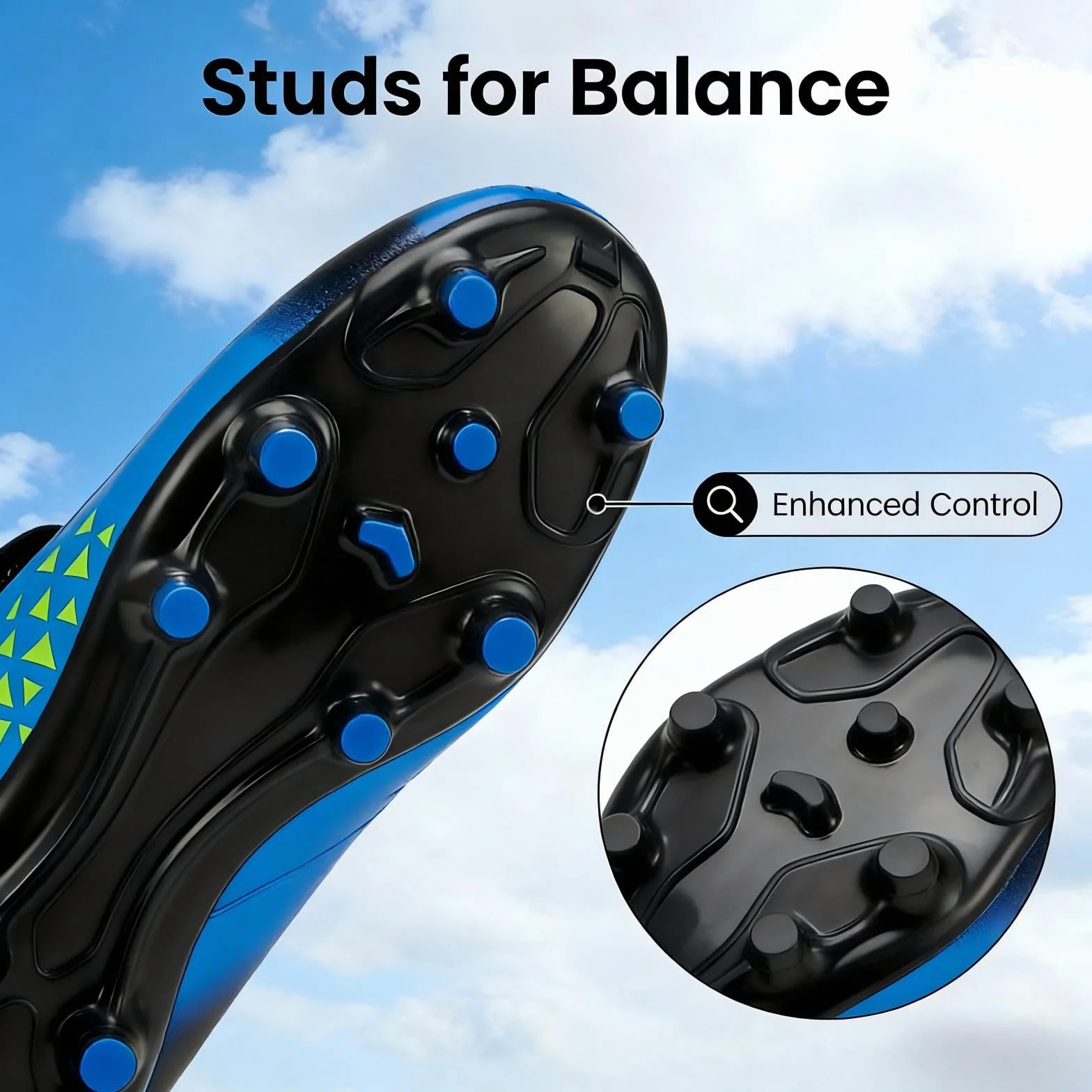 Chaussures de Football Enfants Crampons Terrain Ferme Petits Grands