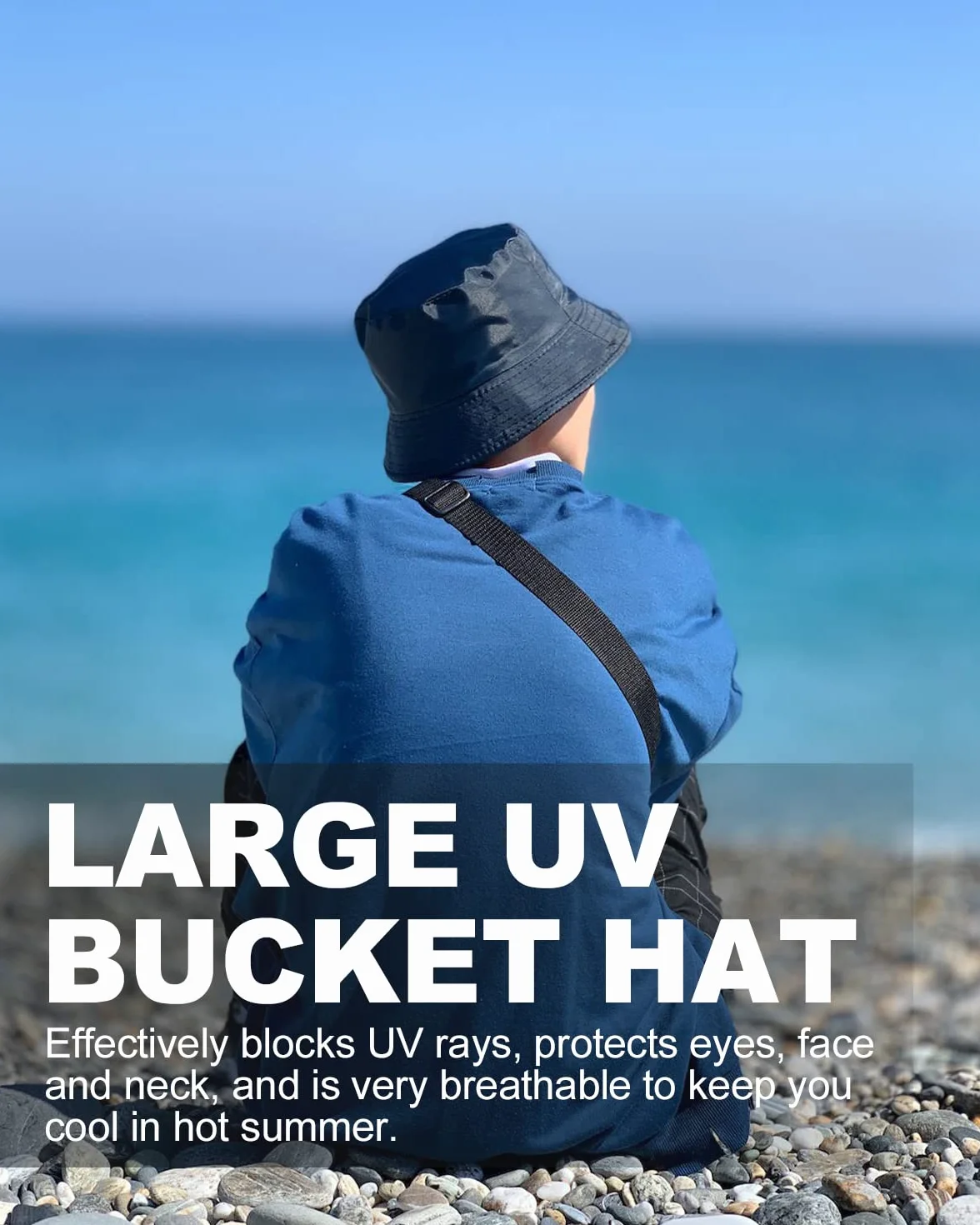 Chapeau de Pêche Oversize UPF 50+ Anti-UV Séchage Rapide Léger