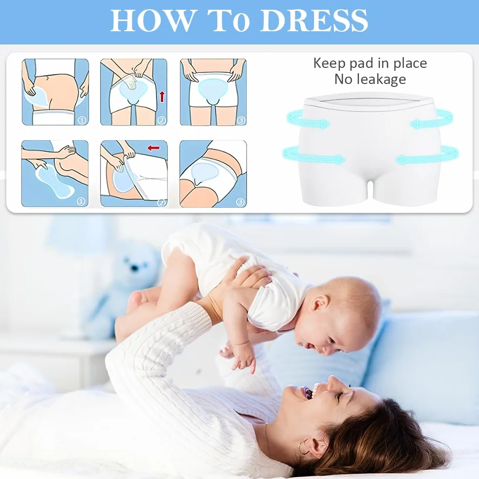 ACWOO Culottes Post-Accouchement Maternité Filet 10 Pièces