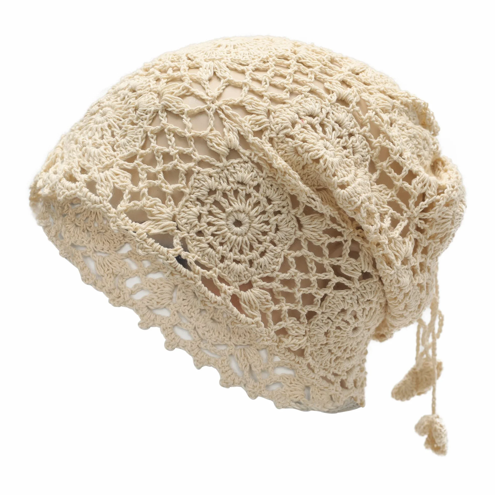 Bonnet d'été en Tricot Fait à la Main pour Femme