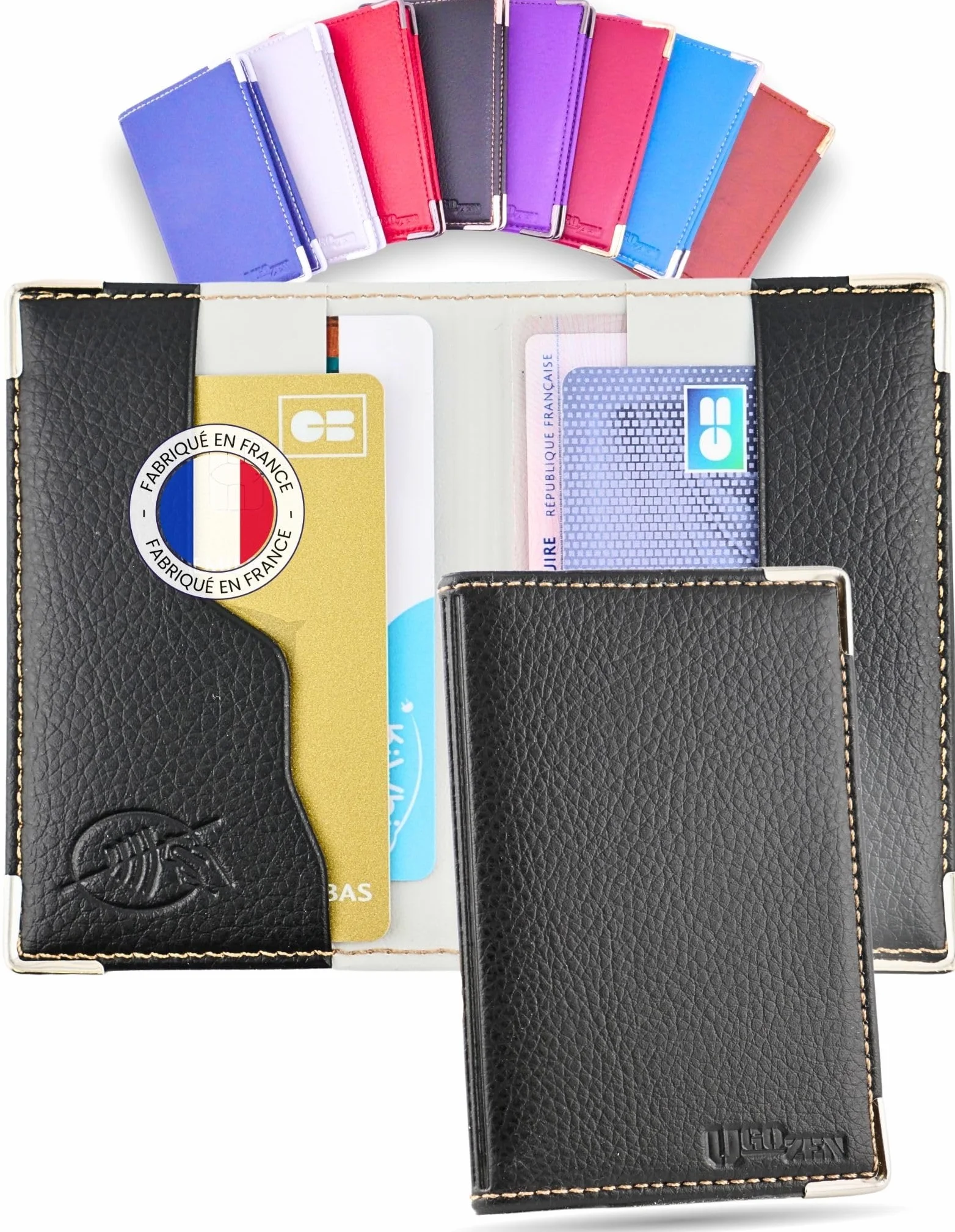 Ugozen Étui Cartes Bancaires RFID Luxéo Porte Carte Bleue