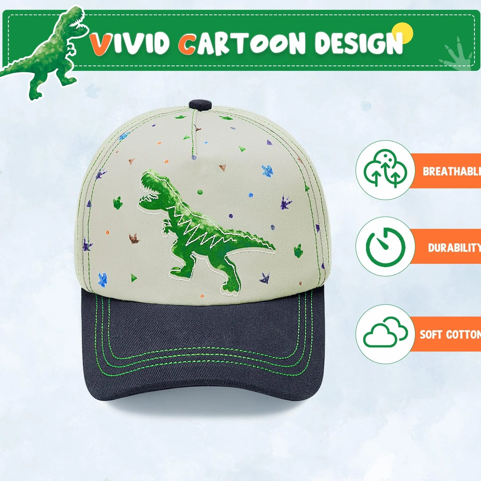 WAWSAM Casquette de Baseball Ajustable Enfant Chapeau Soleil