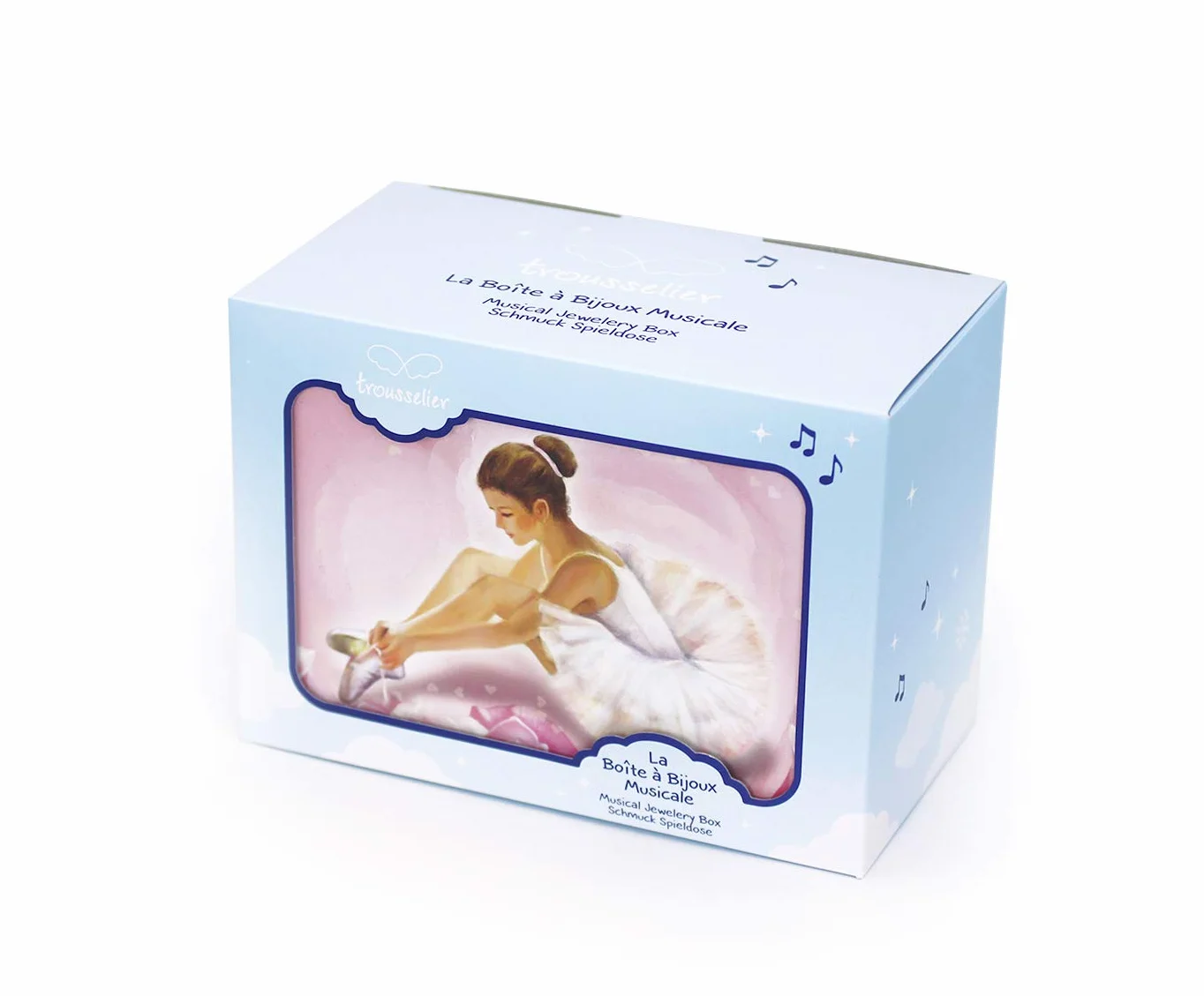 Boite à Bijoux Musicale Phosphorescente Ballerine Rose Trousselier
