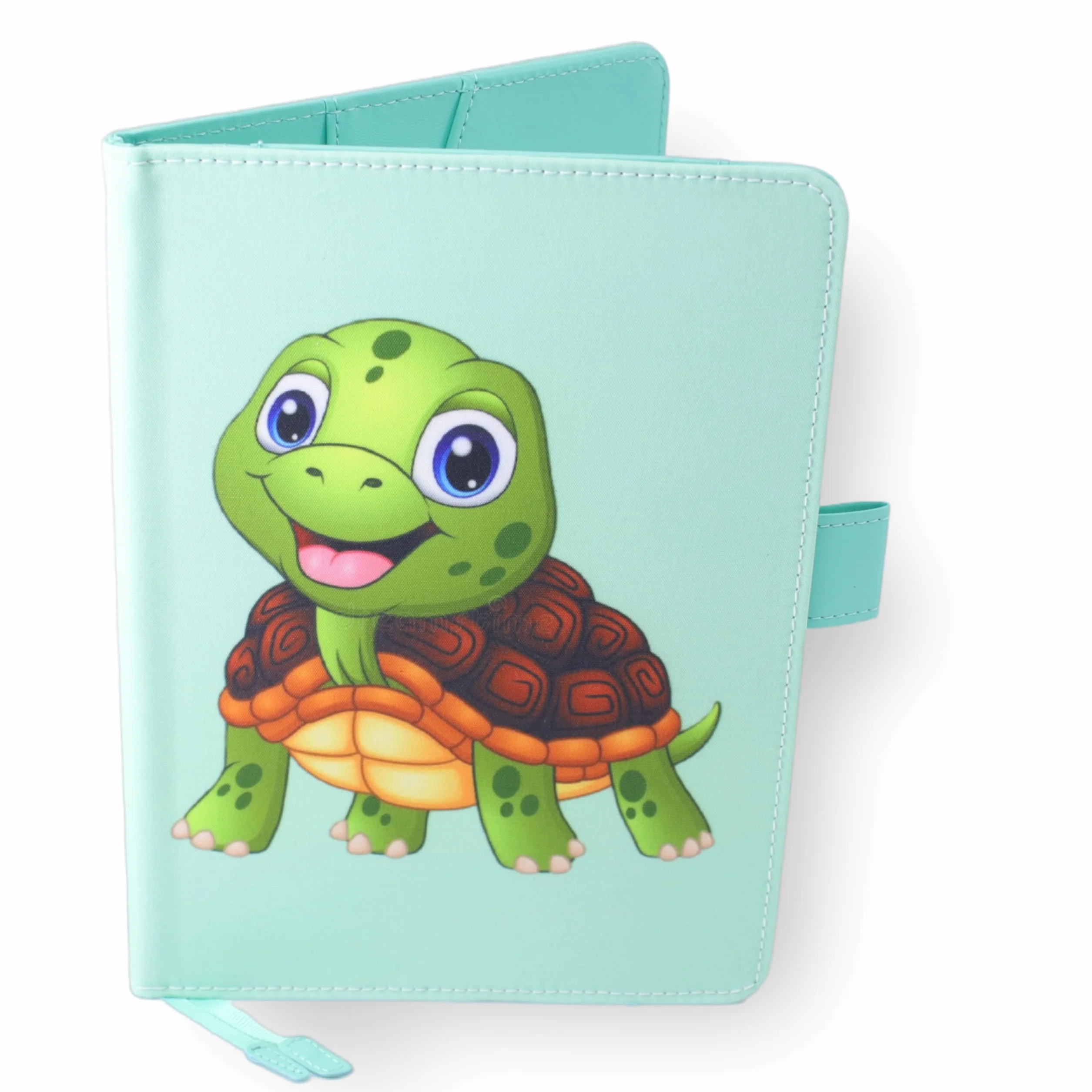 Protège Carnet De Santé Bébé Tortue Format A5 15x21 cm Rabats Ordonnances