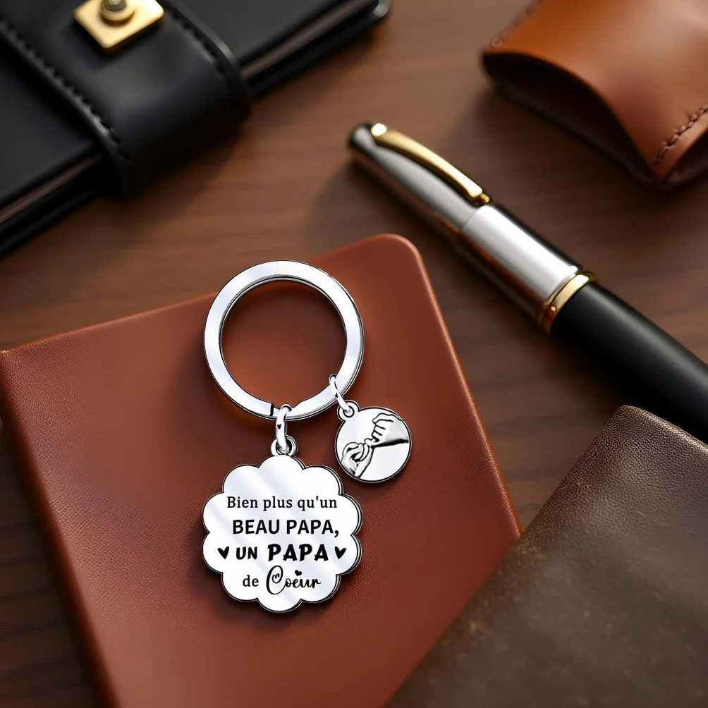 Porte-clés Papa Cadeau Fête des Pères Anniversaire pour Fille