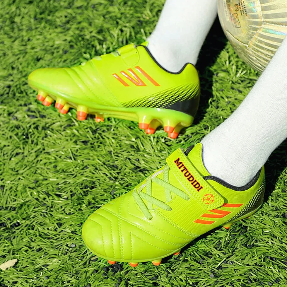 Chaussures de Football Enfant Compétition Entraînement Respirant Plein Air