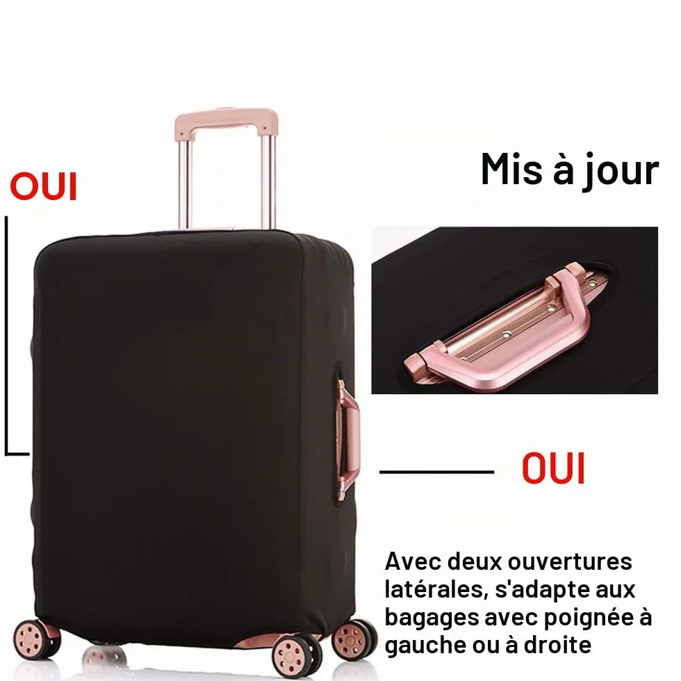 Housse de Valise Elastique Protection Bagage Spandex 26 Pouces Noir