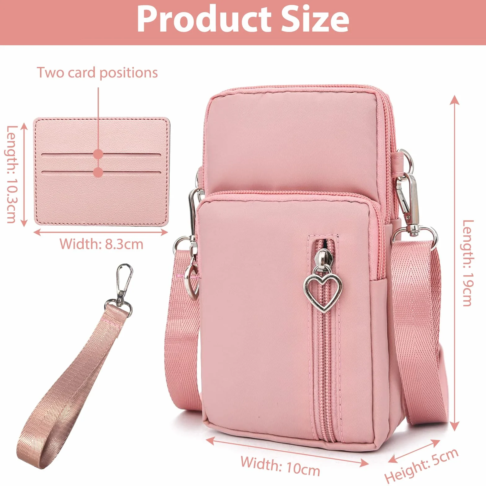 Sac Pochette Téléphone Portable Femme Bandoulière Réglable Running Armbag