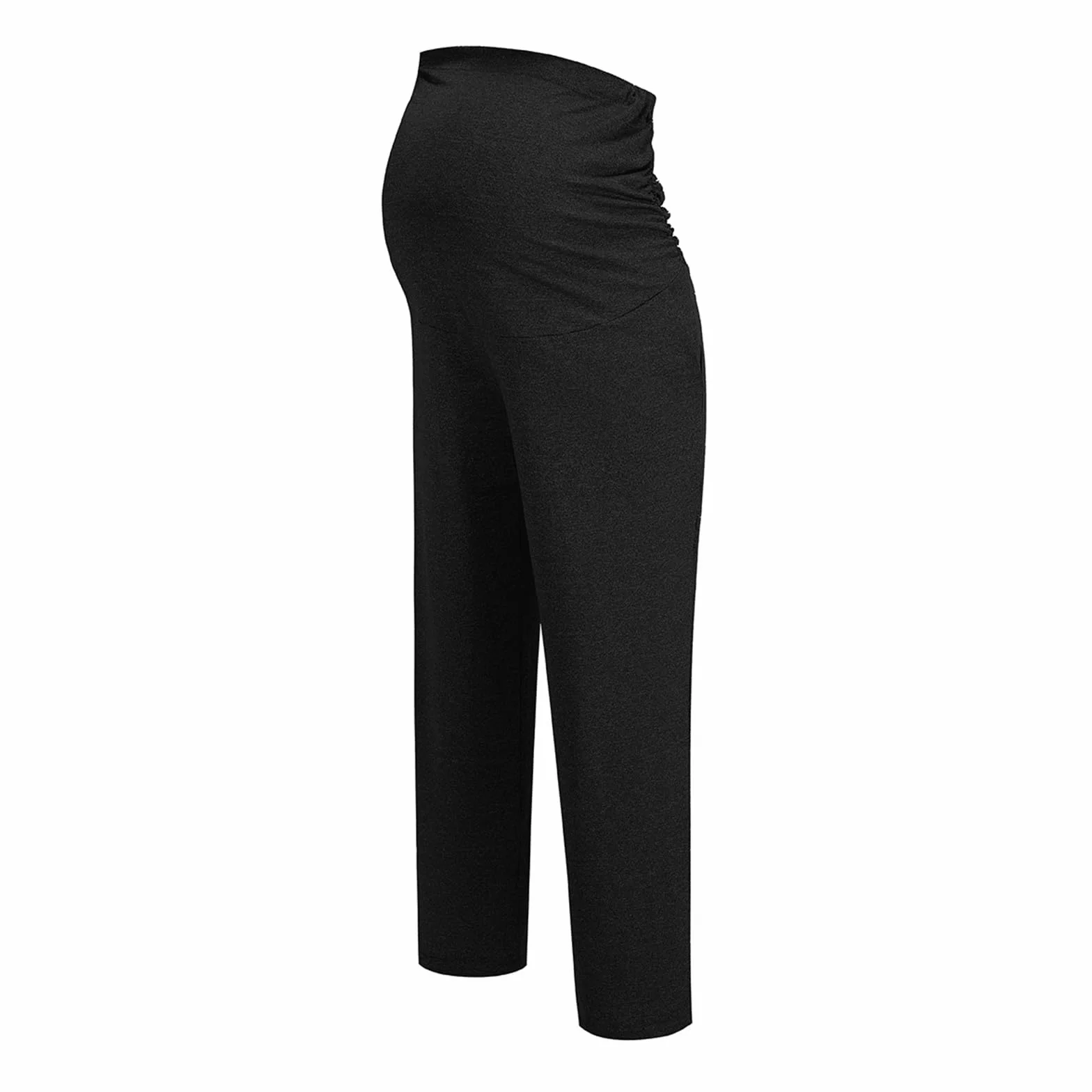 Pantalon de maternité pour femme slim extensible jambe droite